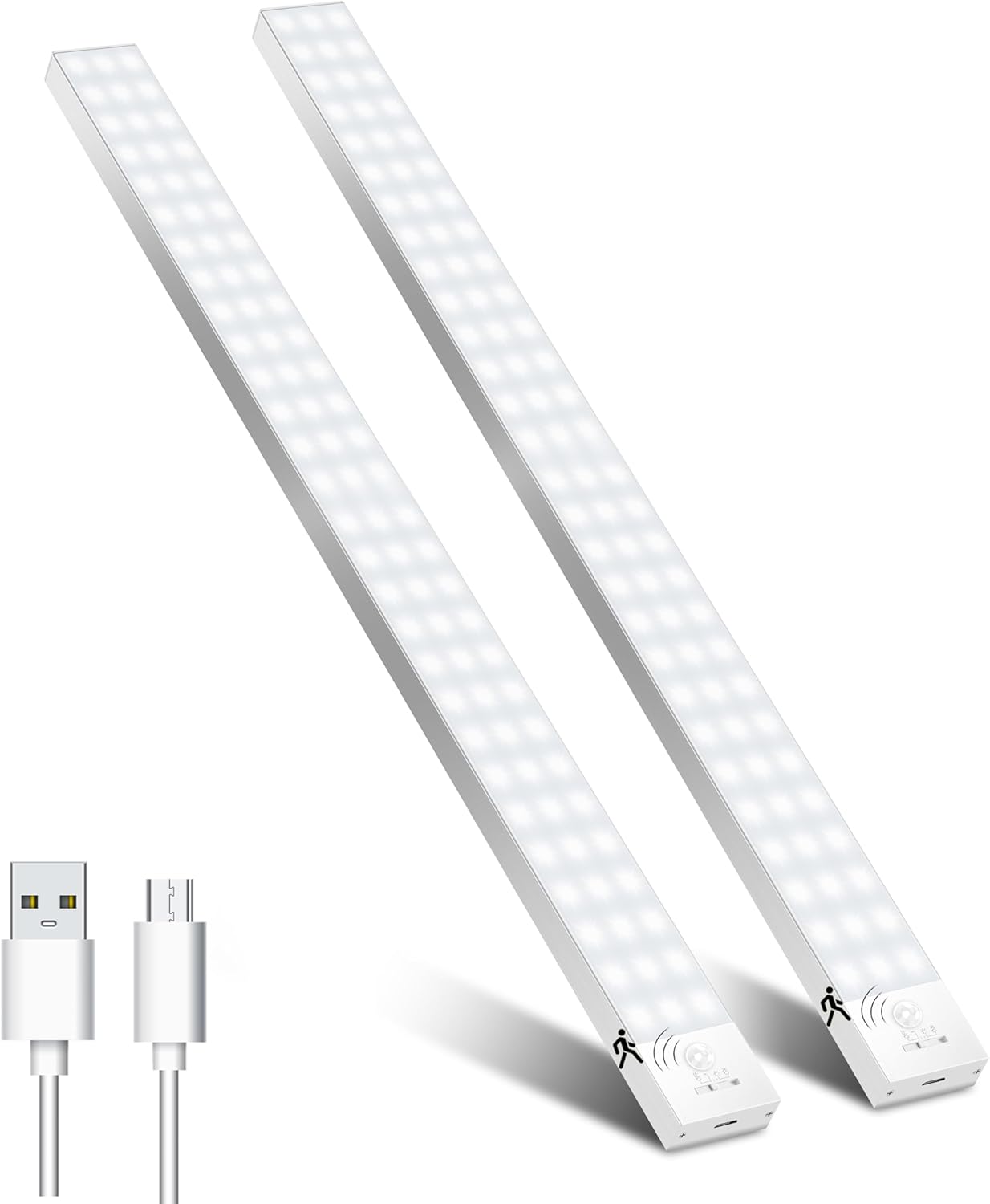 Ouila Luce Armadio LED con Sensore di Movimento 60cm (2 pz) - immagine 1