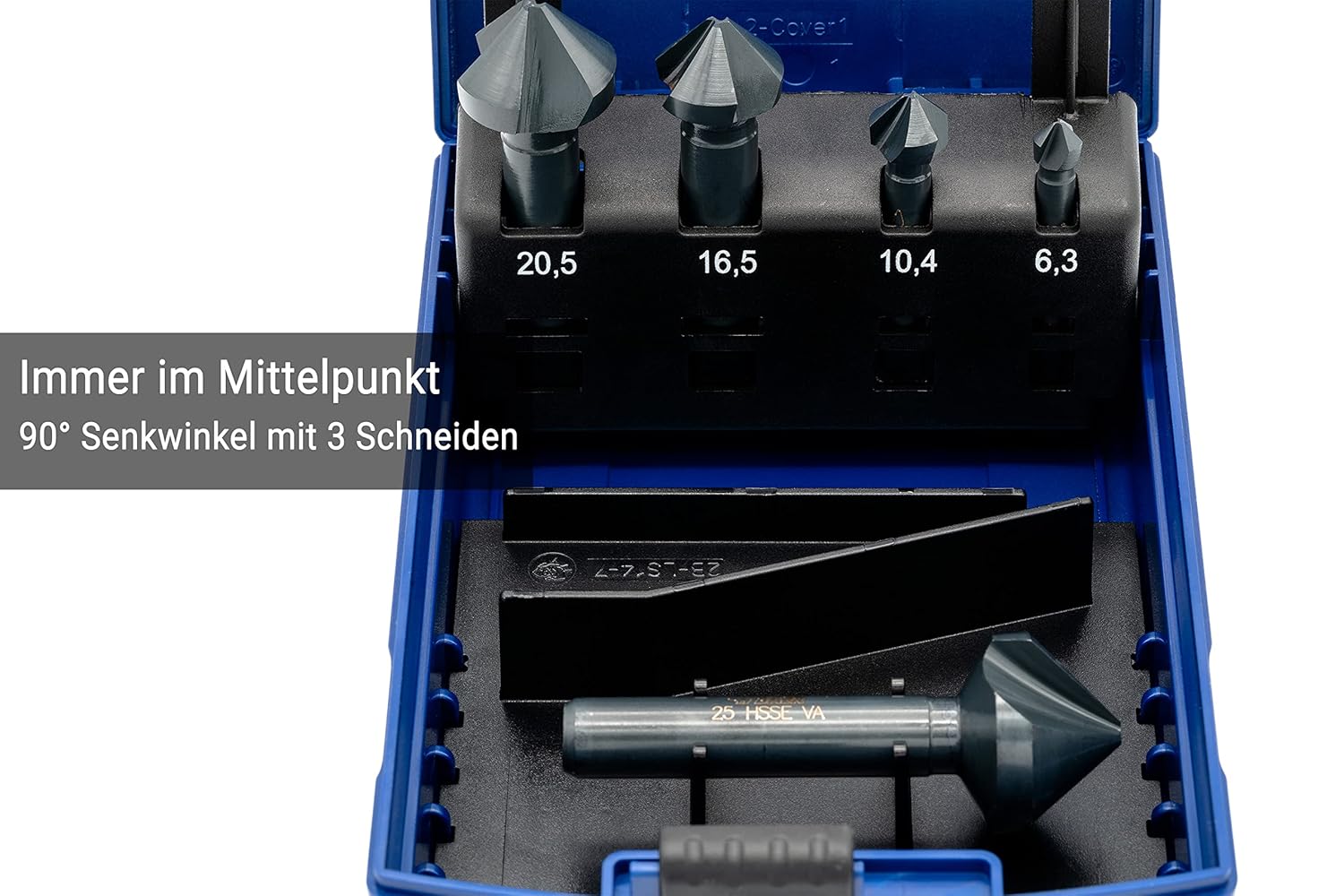 Baer HSSE-VAP - Set Punte Coniche 90° per Acciaio Inox - immagine 3