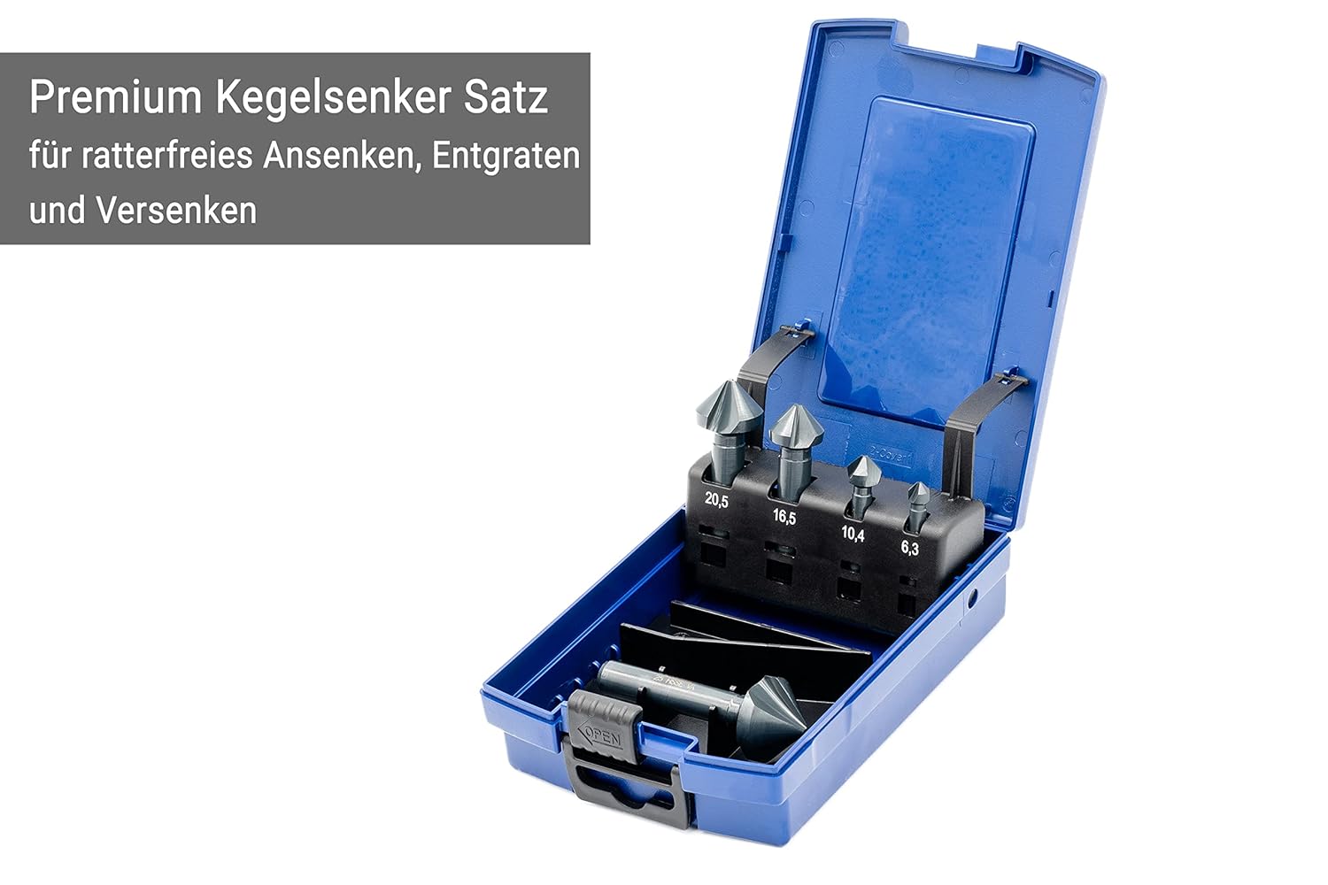 Baer HSSE-VAP - Set Punte Coniche 90° per Acciaio Inox - immagine 5