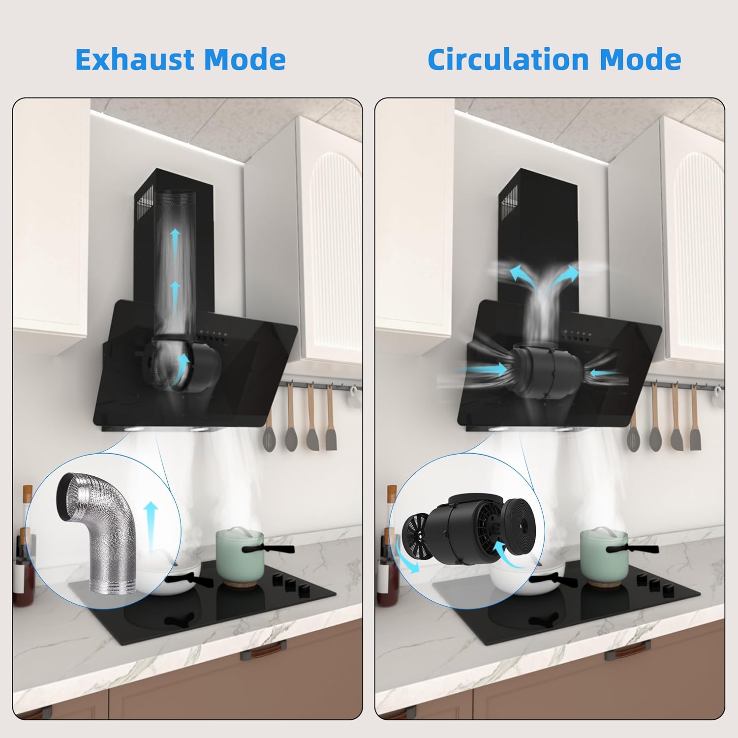 Firegas Cappa Aspirante Inclinata 60 cm, A++ - immagine 5