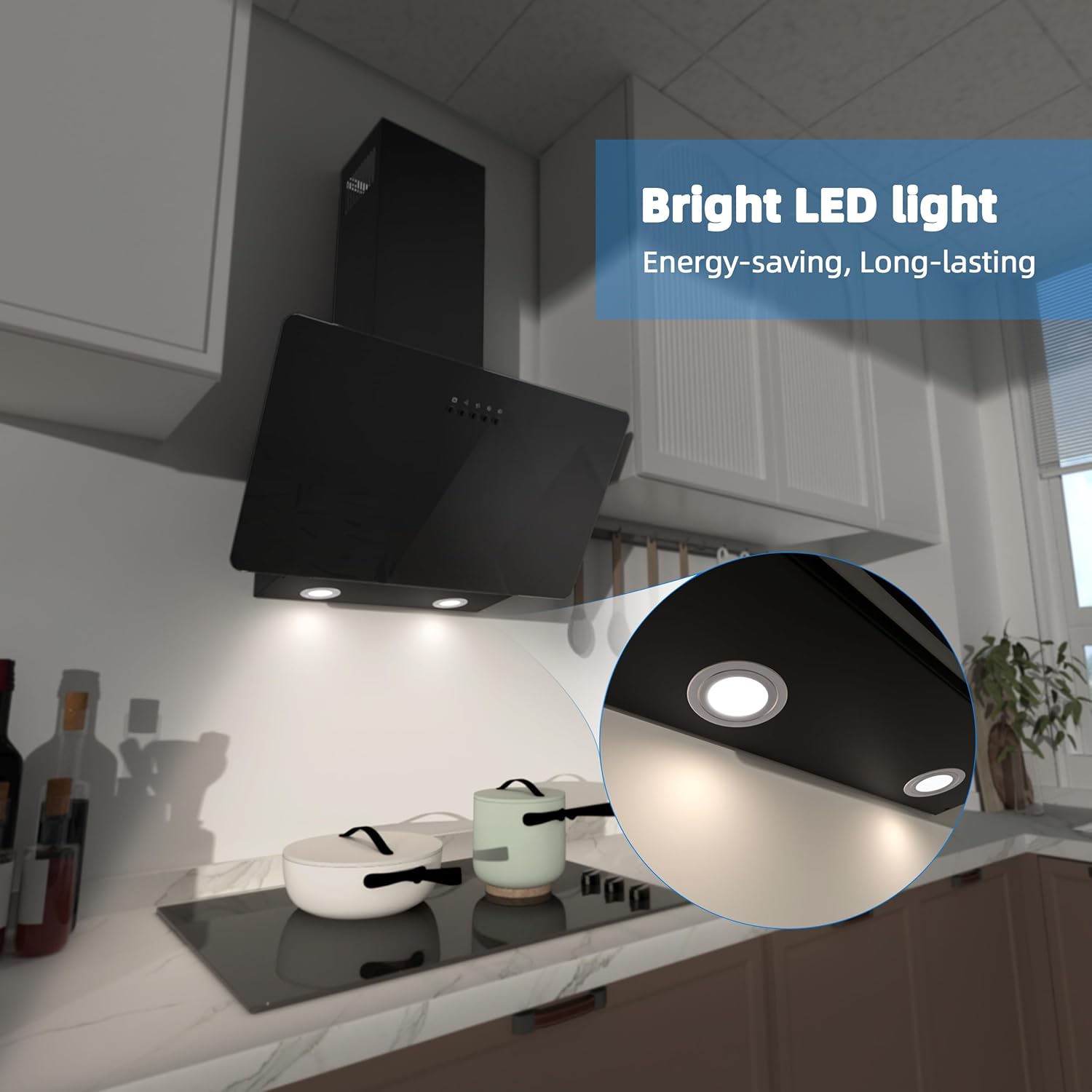 Firegas Cappa Aspirante Inclinata 60 cm, A++ - immagine 7