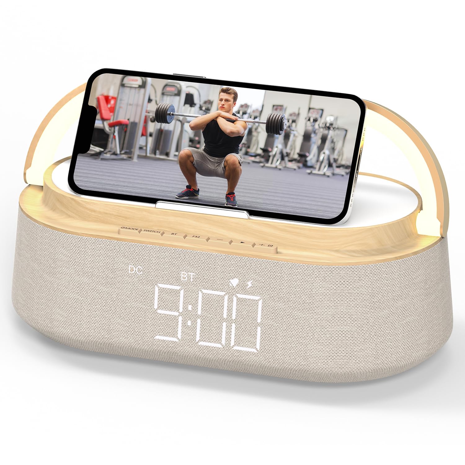 Radiosveglia Digitale con Ricarica Wireless e FM