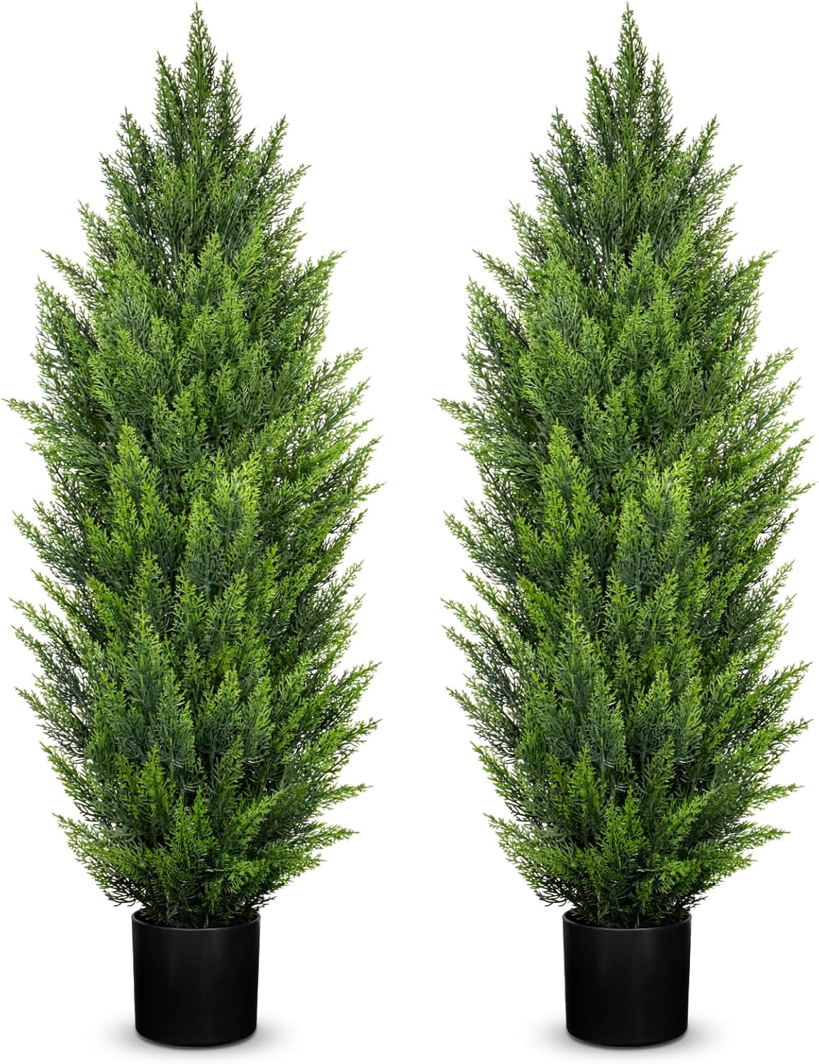 Hollyone 2 Cipressi artificiali UV resistenti 1,2m - immagine 1