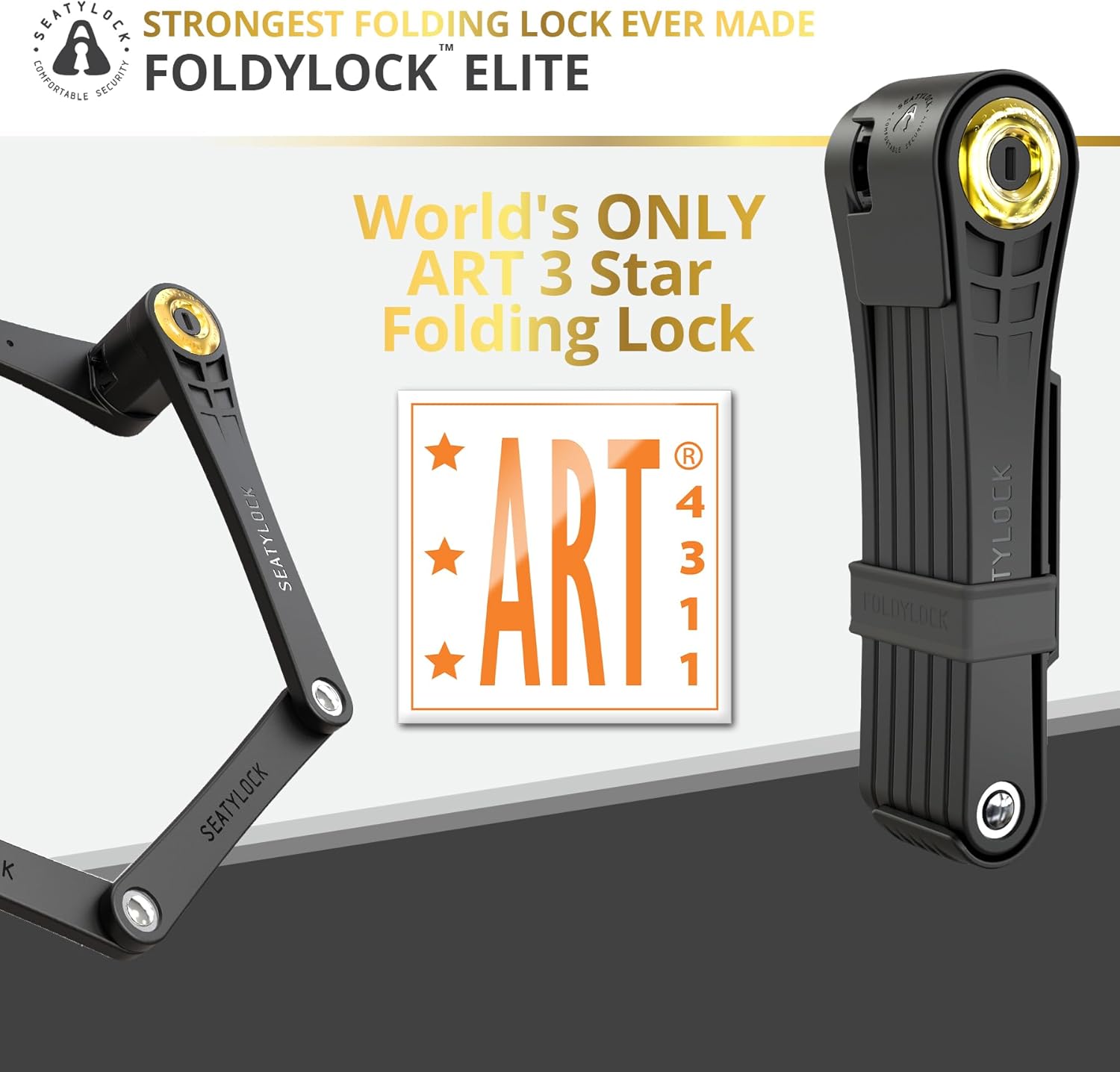 Seatylock FoldyLock Elite - Lucchetto Bici Pieghevole 110cm - immagine 4