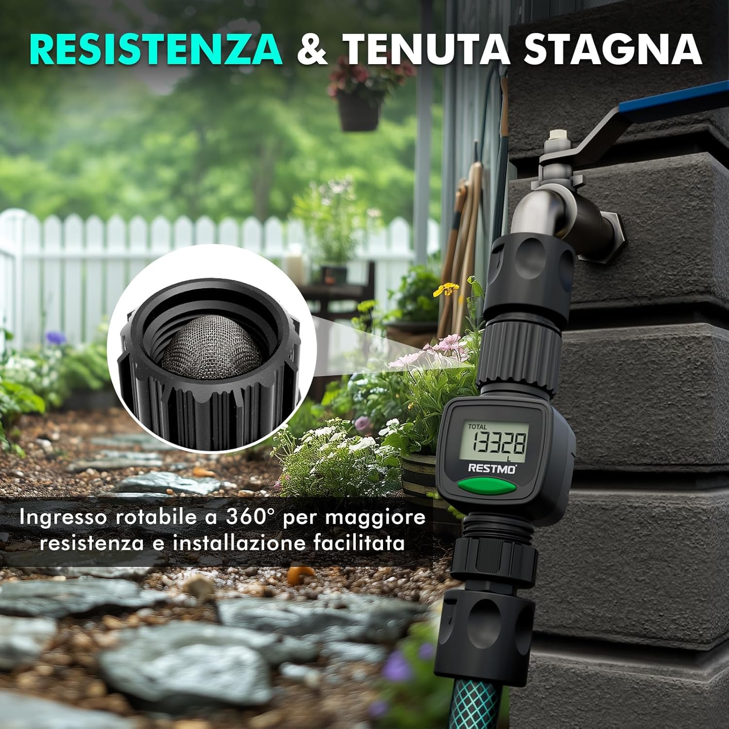 Restmo Misuratore di Flusso d'Acqua (2 Pezzi) - immagine 1