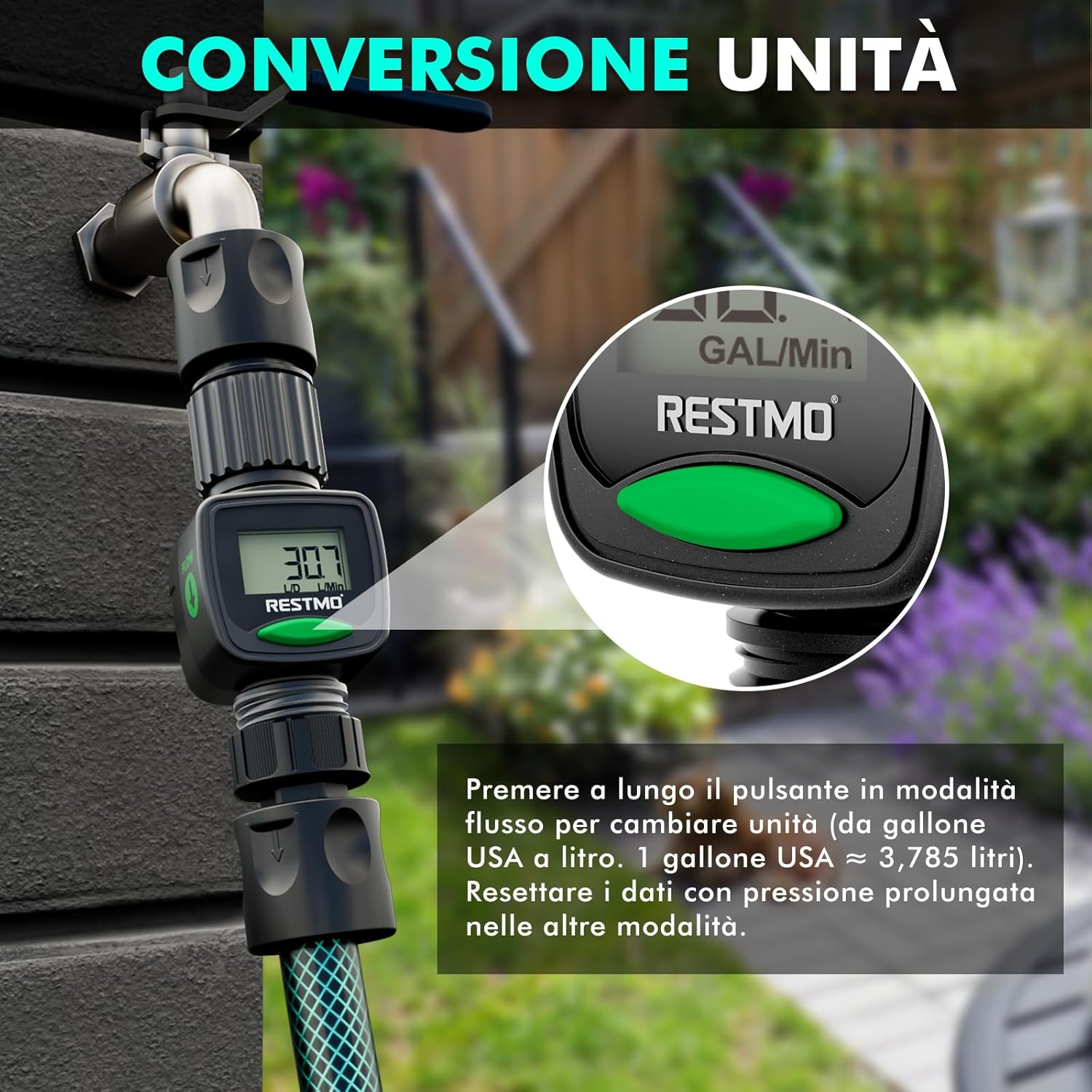 Restmo Misuratore di Flusso d'Acqua (2 Pezzi) - immagine 2