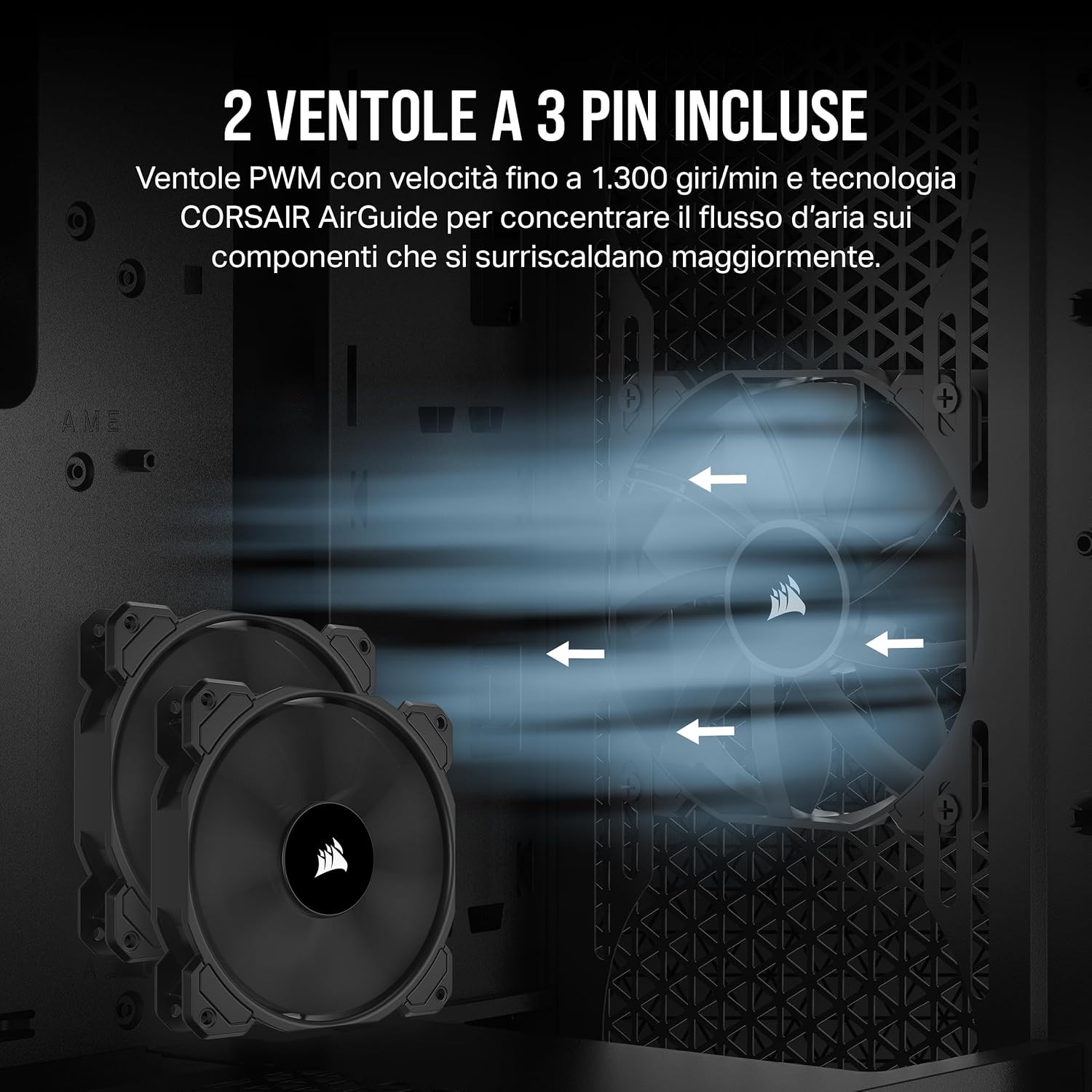 Corsair 3000D AIRFLOW Case PC Mid-Tower, Nero - immagine 4