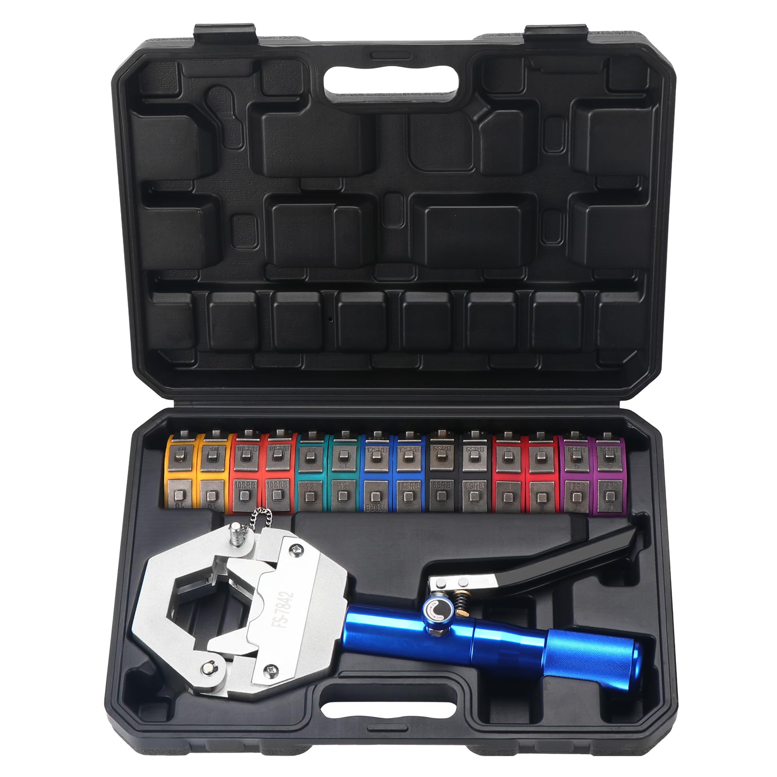 Gueenky 8T Crimpatrice Idraulica A/C con 7 Matrici