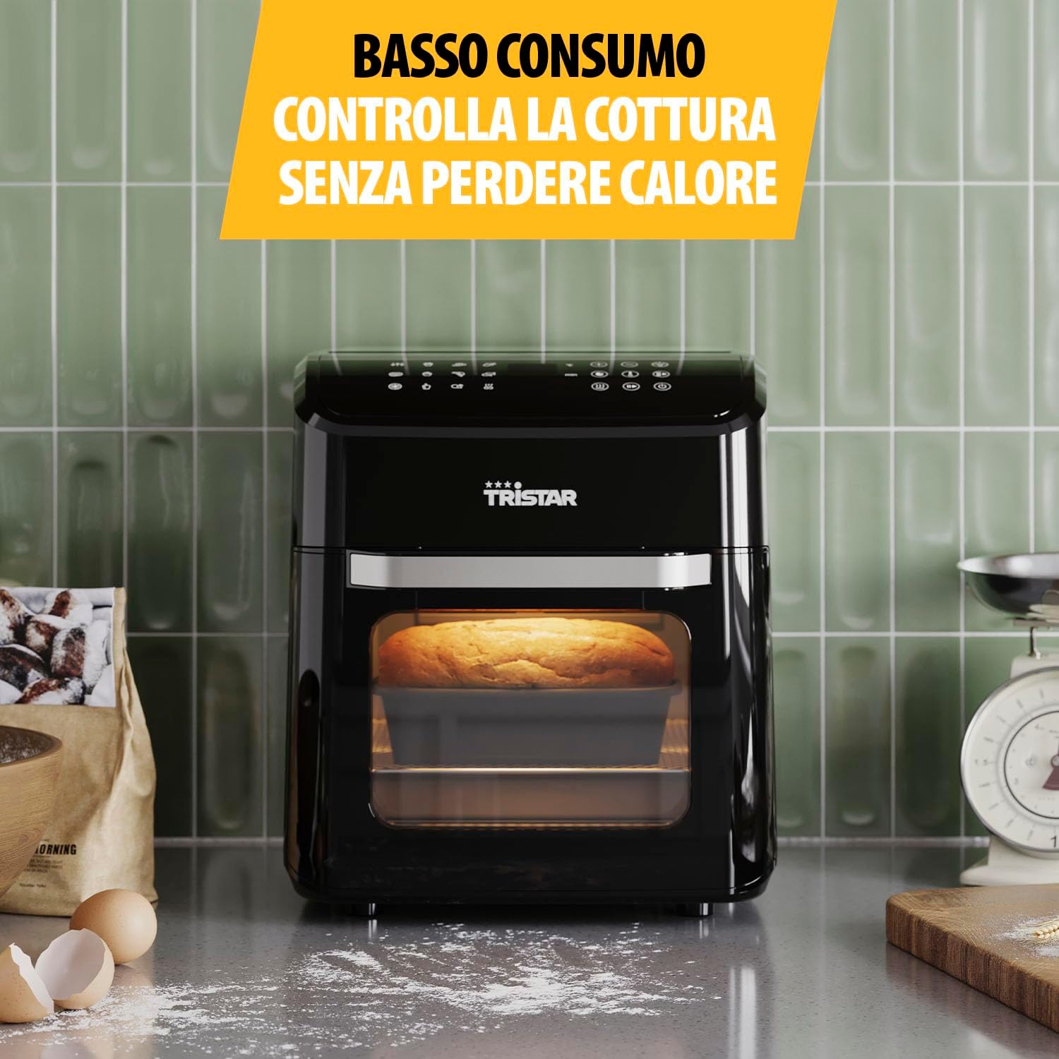 Tristar Mini Forno e Friggitrice ad Aria 2 in 1, 12L - immagine 3