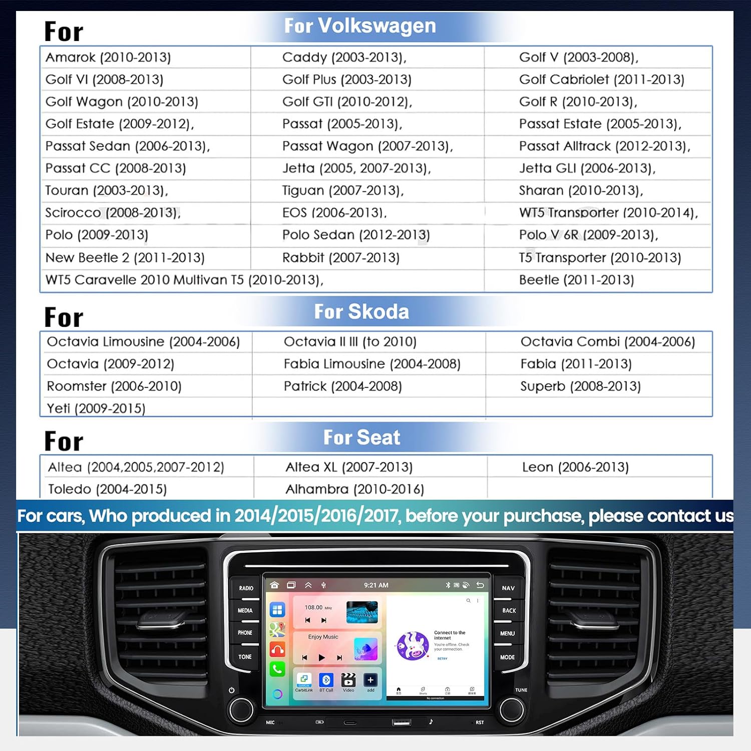 Sixtop Autoradio Android 13 [4G + 64G] Bluetooth - immagine 4