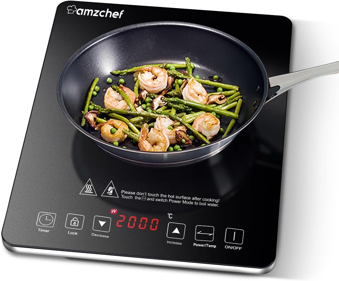 Amzchef Piastra a Induzione Elettrica 2000W - immagine 1
