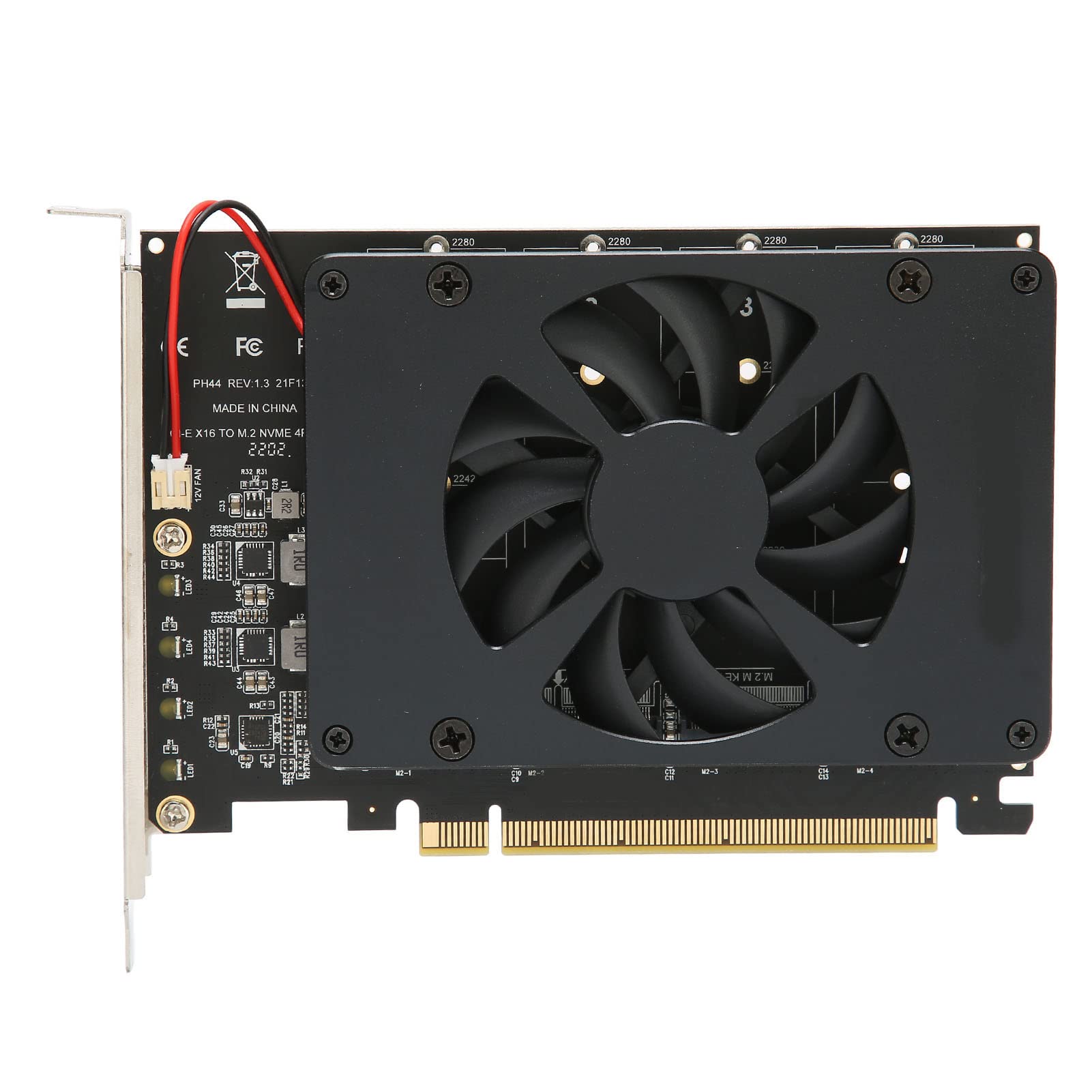 Adattatore PCIE M.2 PCIe 4.0 X16 a 4 Porte NVMe SSD