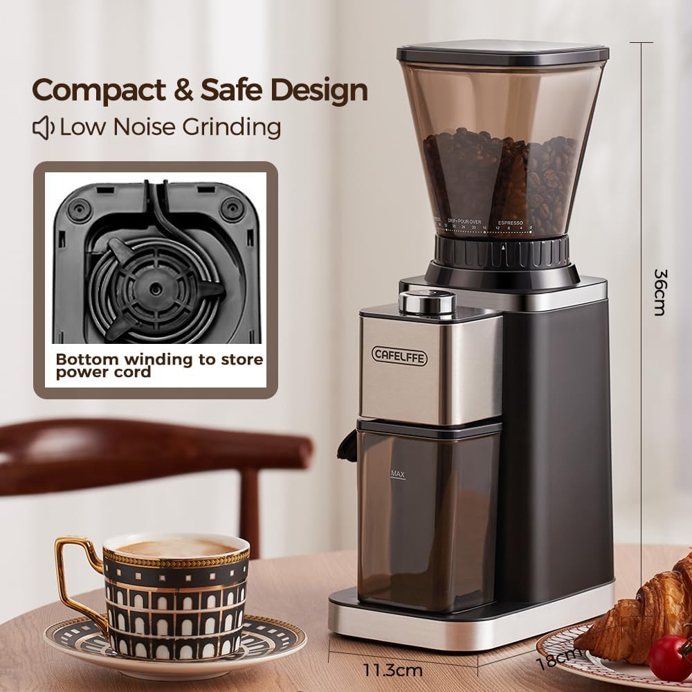 Cafelffe MK-301 Macinacaffè con Macina Conica - immagine 2