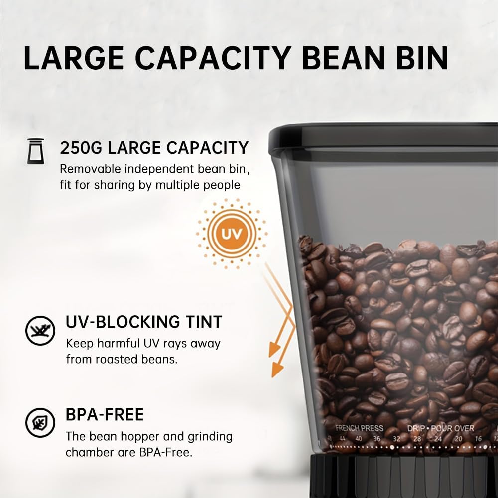 Cafelffe MK-301 Macinacaffè con Macina Conica - immagine 5