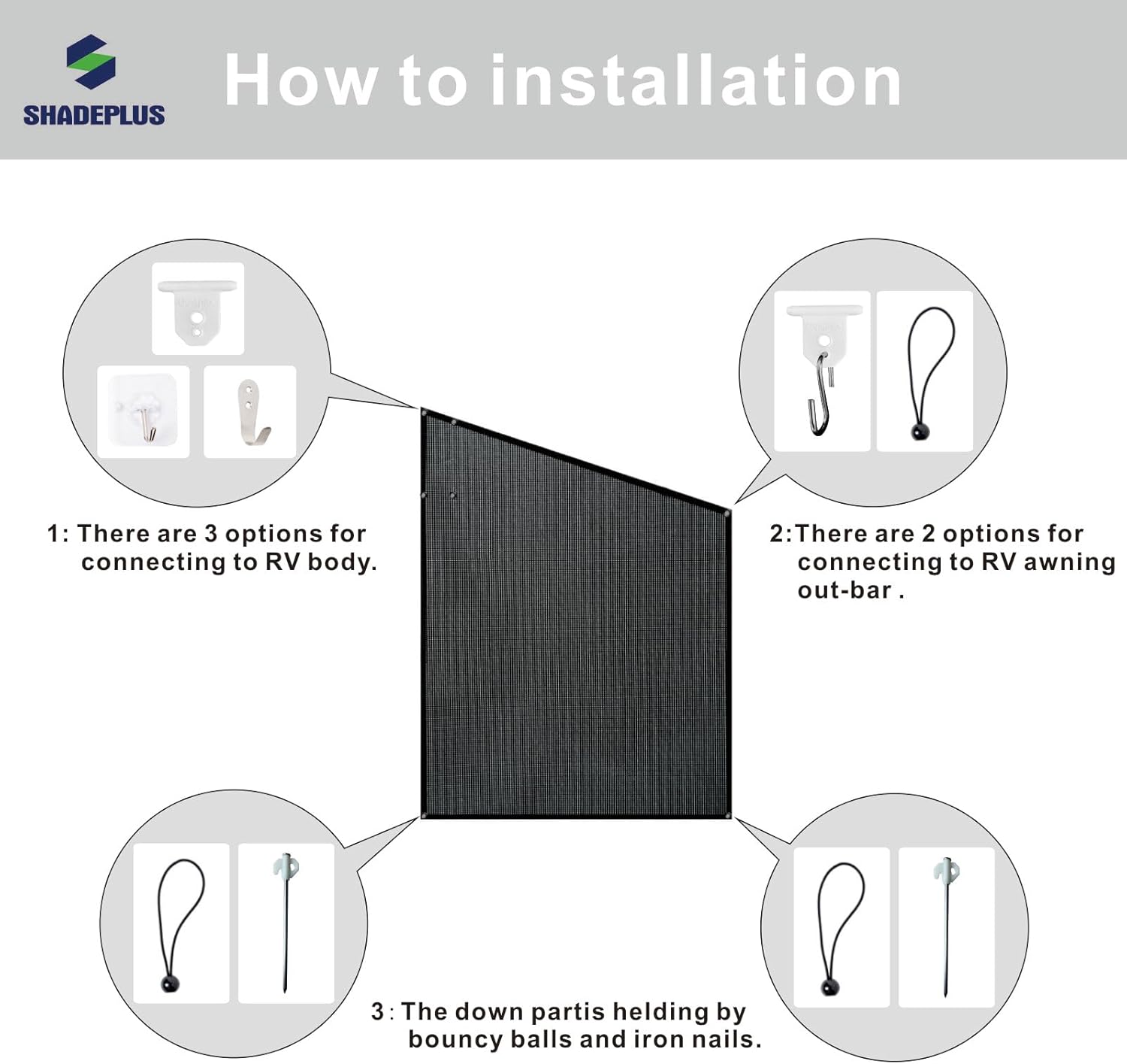 Shadeplus Parasole per Camper e Roulotte - immagine 4
