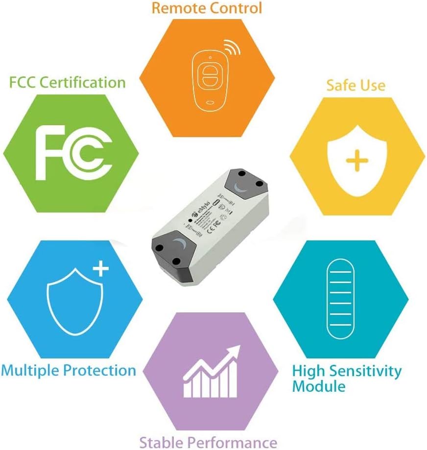 eMylo Smart Wireless RF - Modulo Relè Controllo Motore 4pz - immagine 2