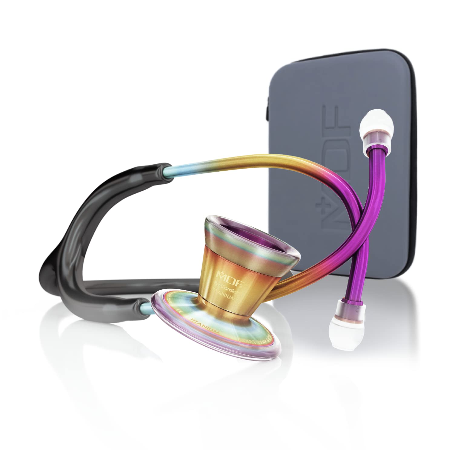 MDF797TKL11+ - Stetoscopio Cardiologia in Titanio, Nero - immagine 1