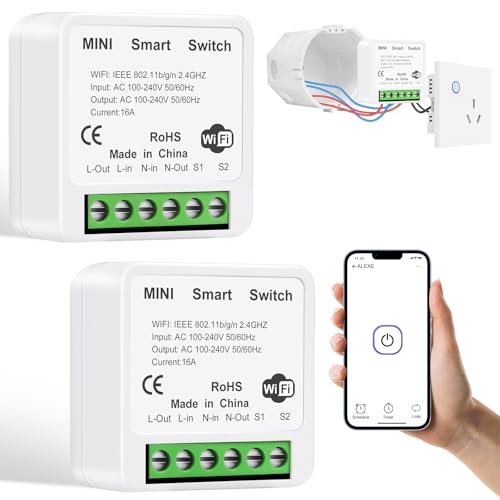 Axfee Interruttore Intelligente Wi-Fi 2 Pezzi
