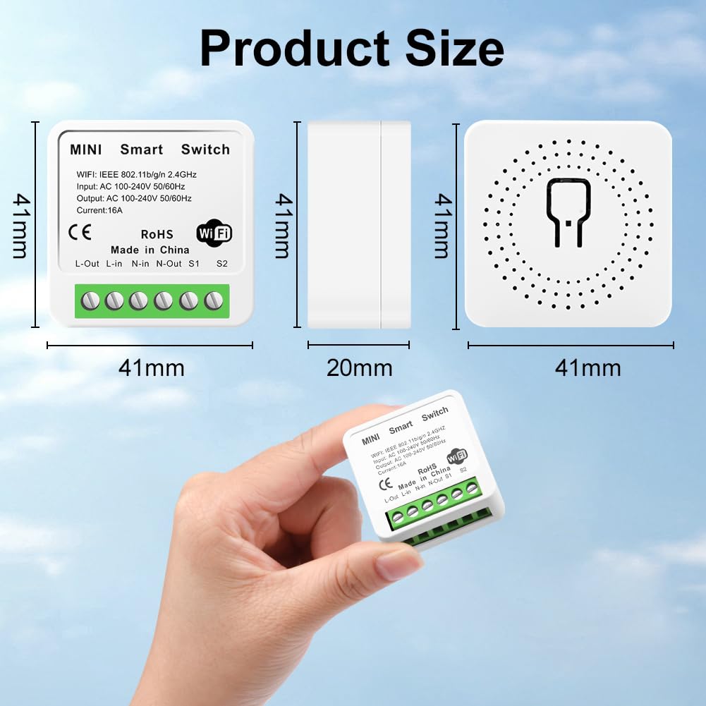 Axfee Interruttore Intelligente Wi-Fi 2 Pezzi - immagine 2