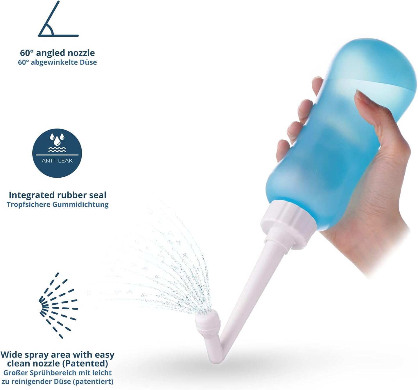 T2 Peri Bottle - Bidet Portatile Post Parto 450 ml - immagine 5