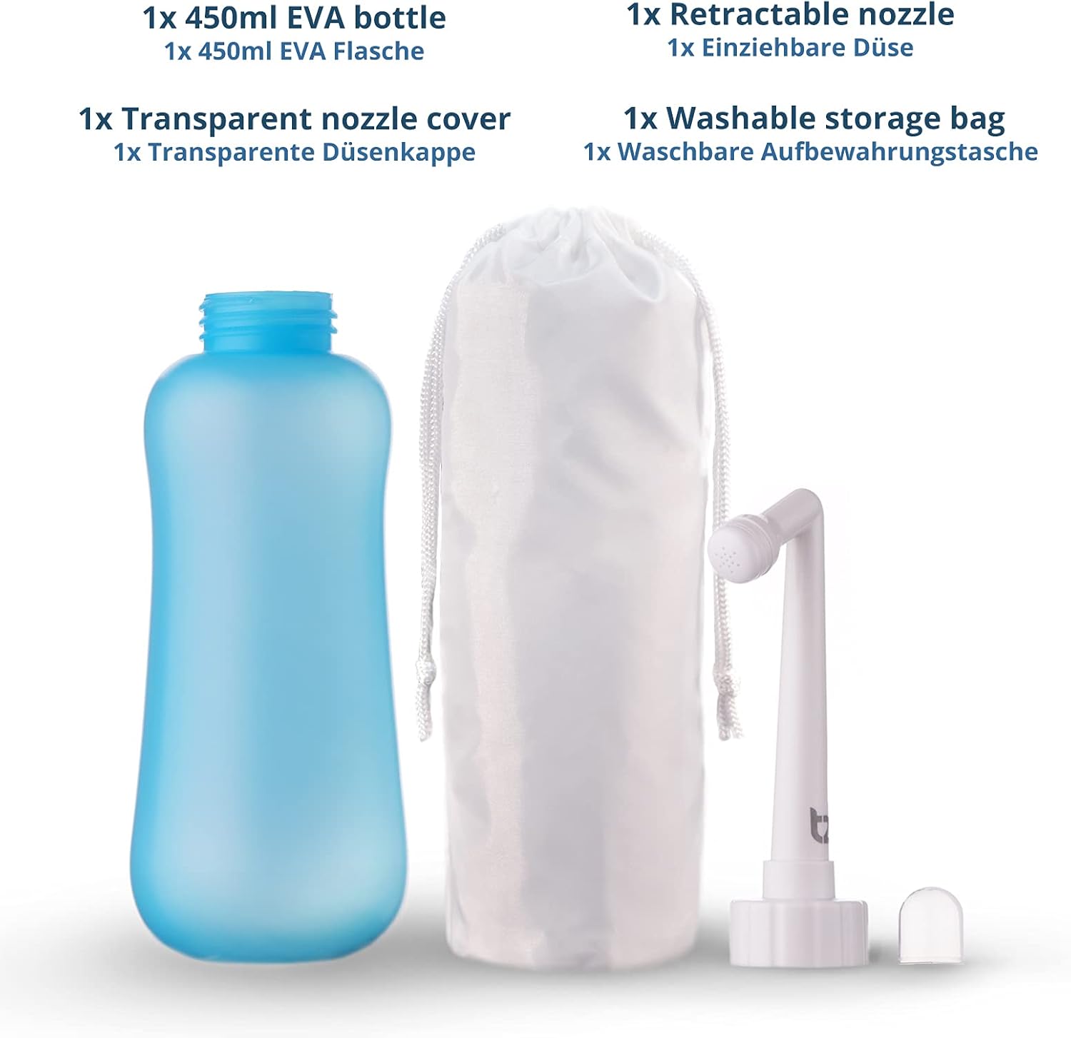 T2 Peri Bottle - Bidet Portatile Post Parto 450 ml - immagine 6