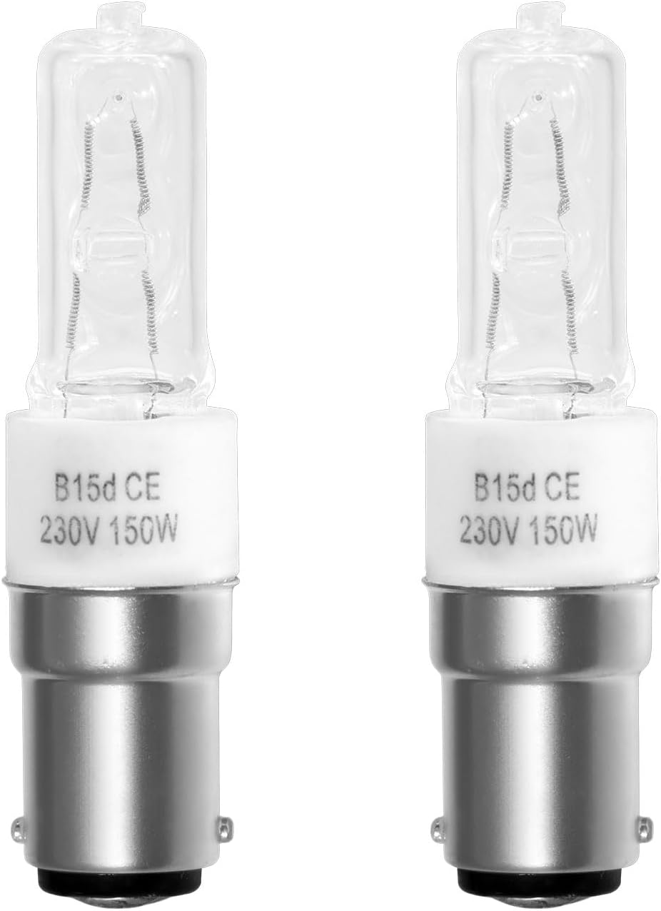 Lampada Alogena B15d 150W 230V Dimmerabile, 2 Pezzi - immagine 1