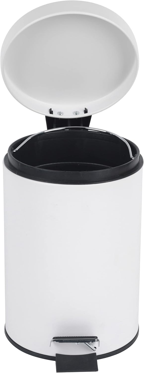 Beldray Pattumiera Rotonda 3L con Pedale, Bianco - immagine 7