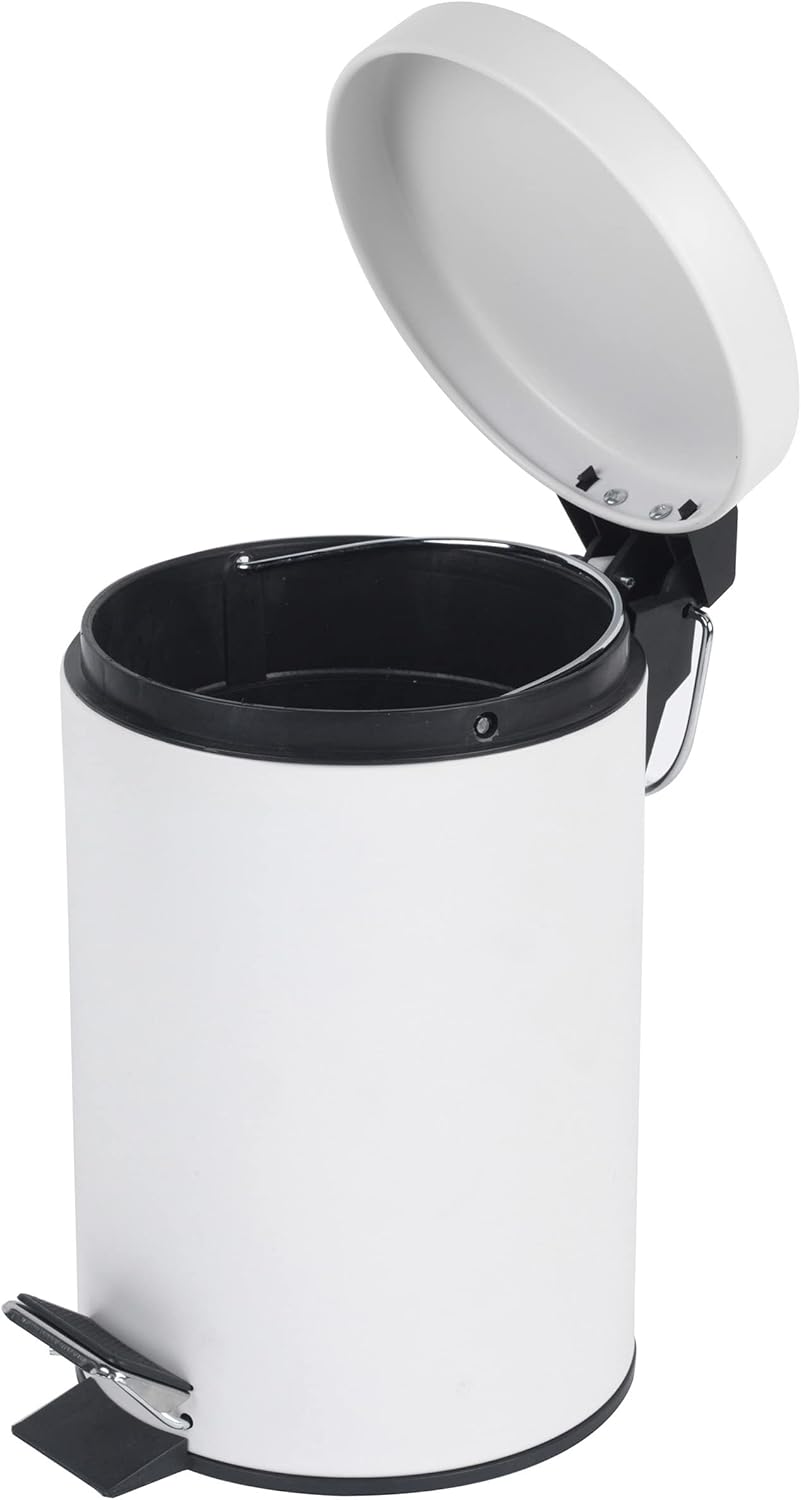 Beldray Pattumiera Rotonda 3L con Pedale, Bianco - immagine 8