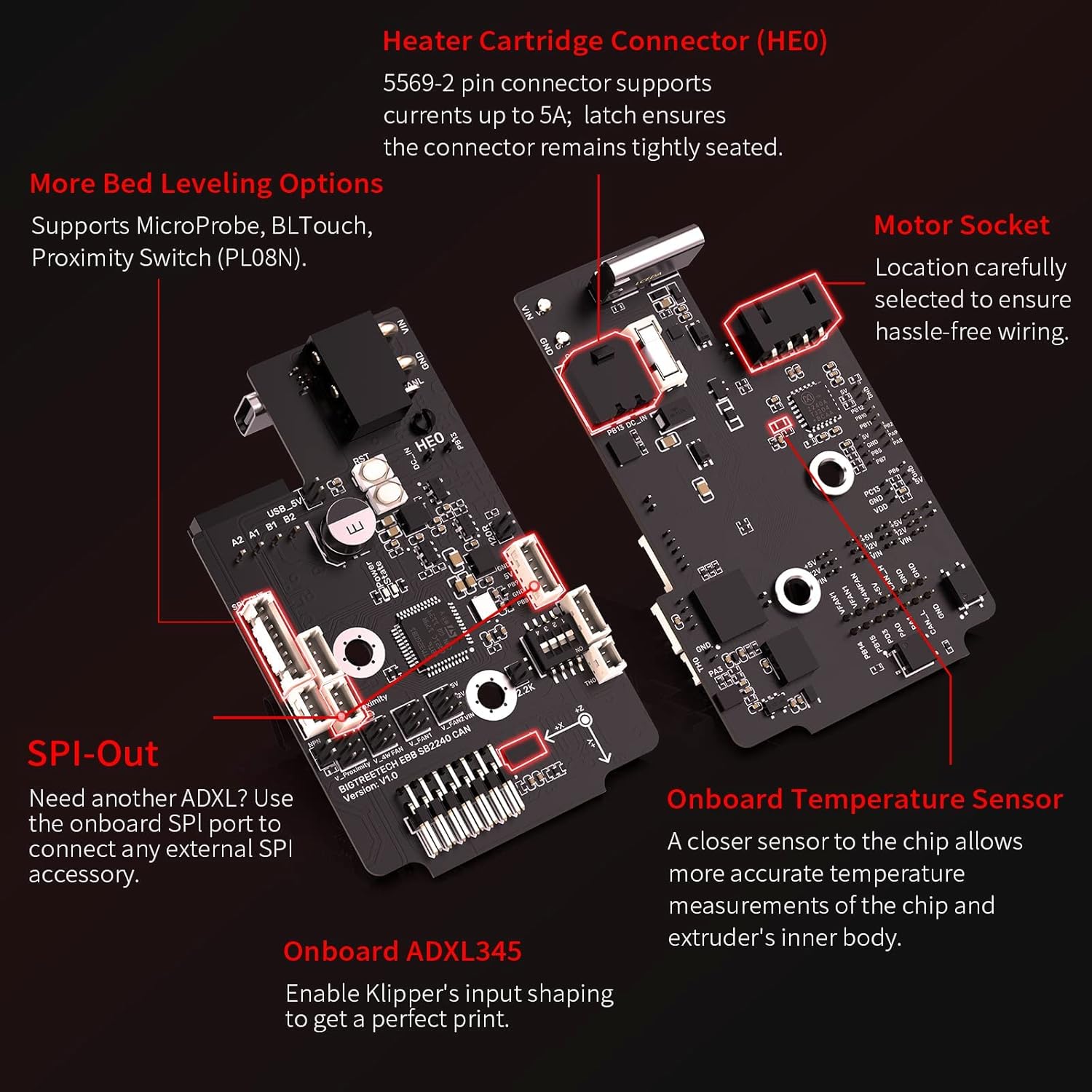 Bigtreetech EBB SB2209 CAN con Termistore NTC 100K - immagine 7
