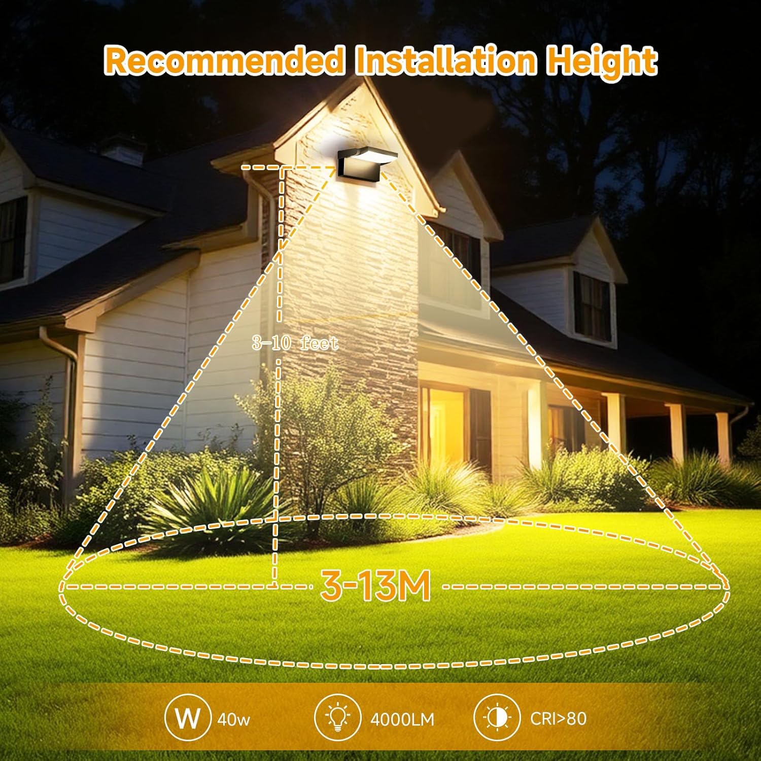 Gxxg 6 Applique da Parete Esterno/Interno 40W Nere - immagine 4