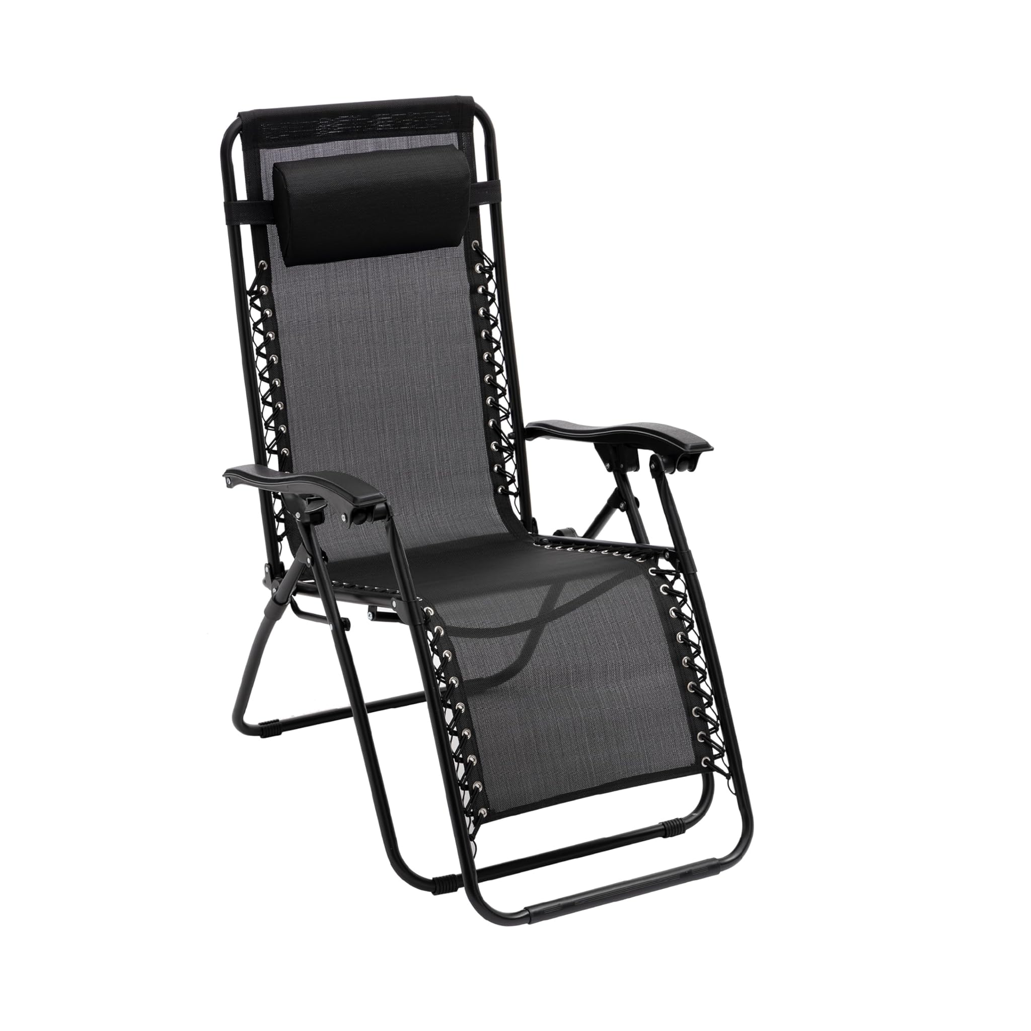 Baroni Home Sdraio Zero Gravity da Giardino, Nera