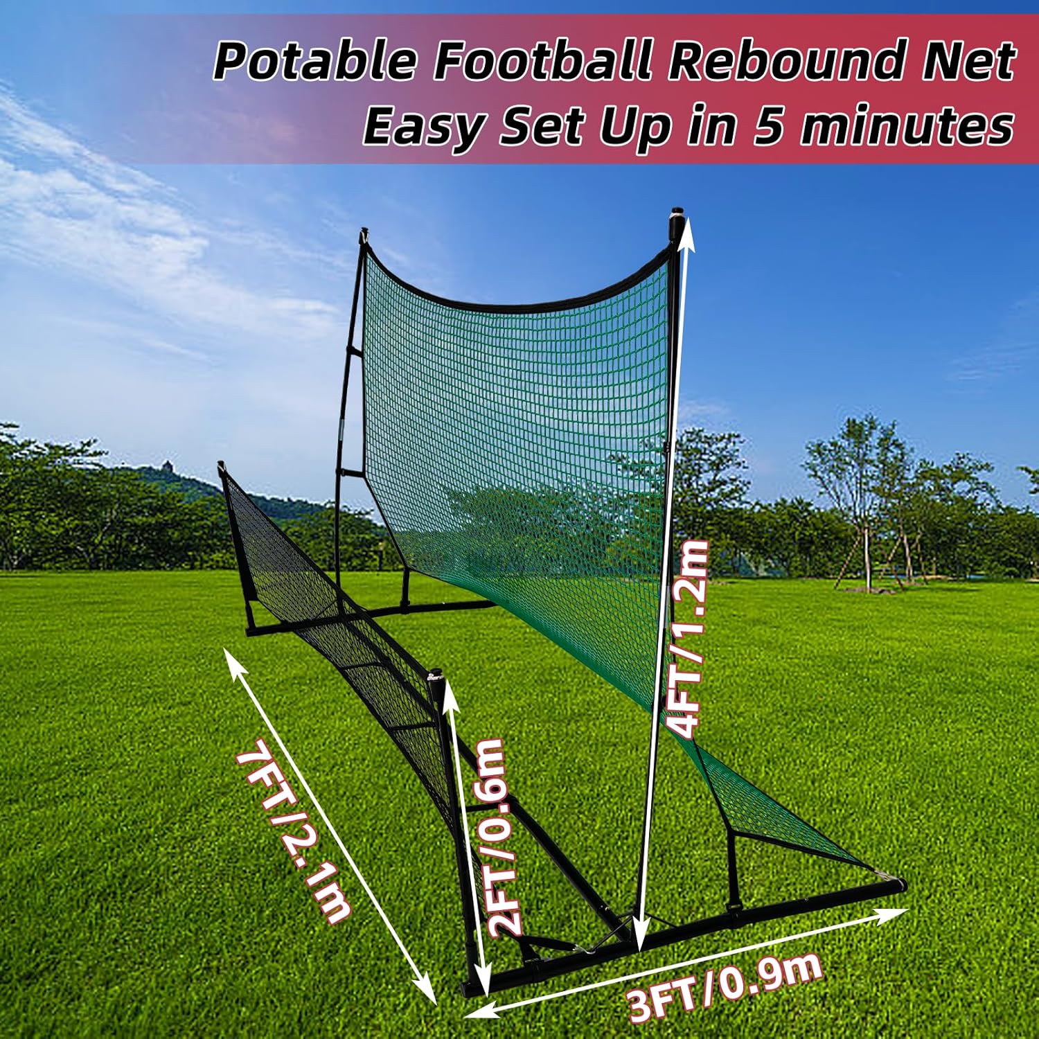 Kaidida Kickbac 210x90 cm - Porta da Calcio 2 in 1 - immagine 2