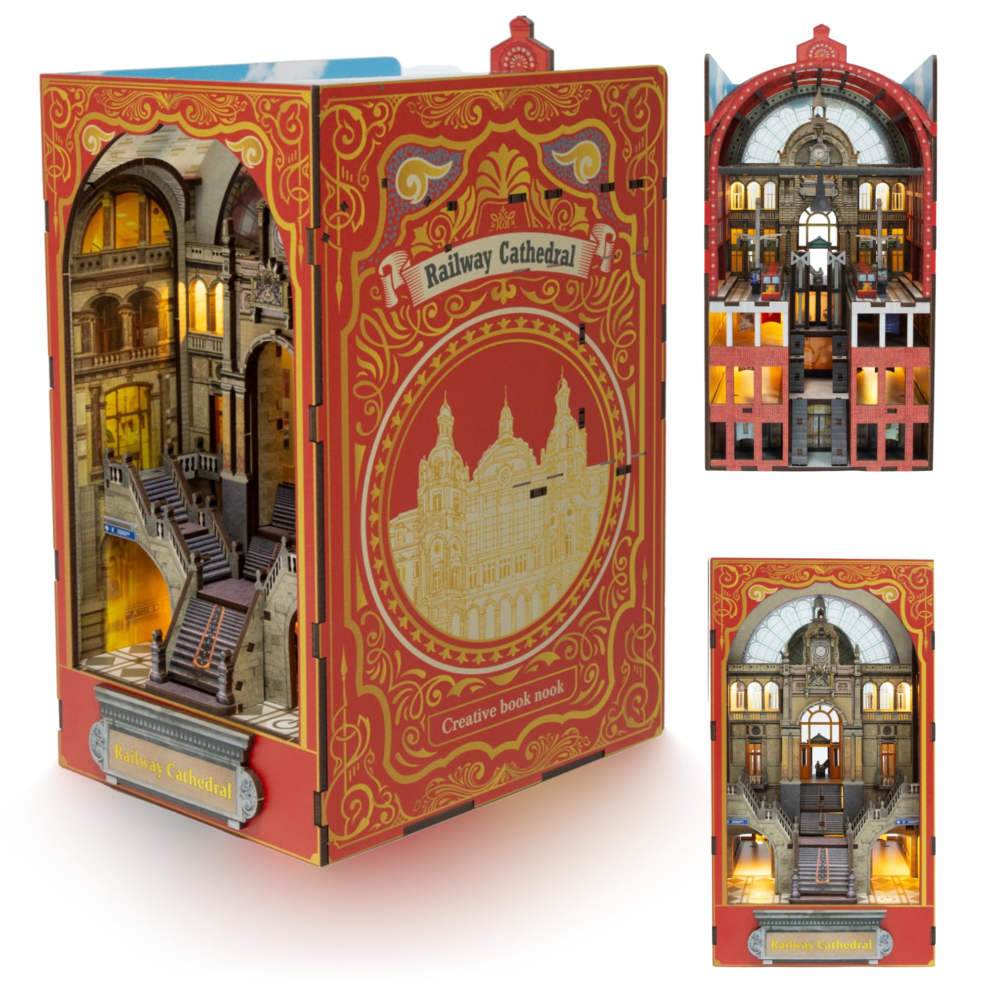 Book Nook Cattedrale Fai da Te con LED