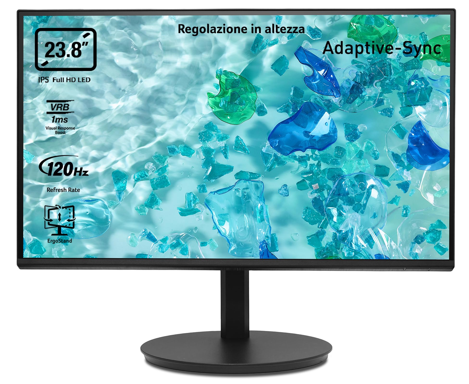 Acer Vero CB242YGbirf - Monitor PC IPS Full HD 23.8" 120Hz