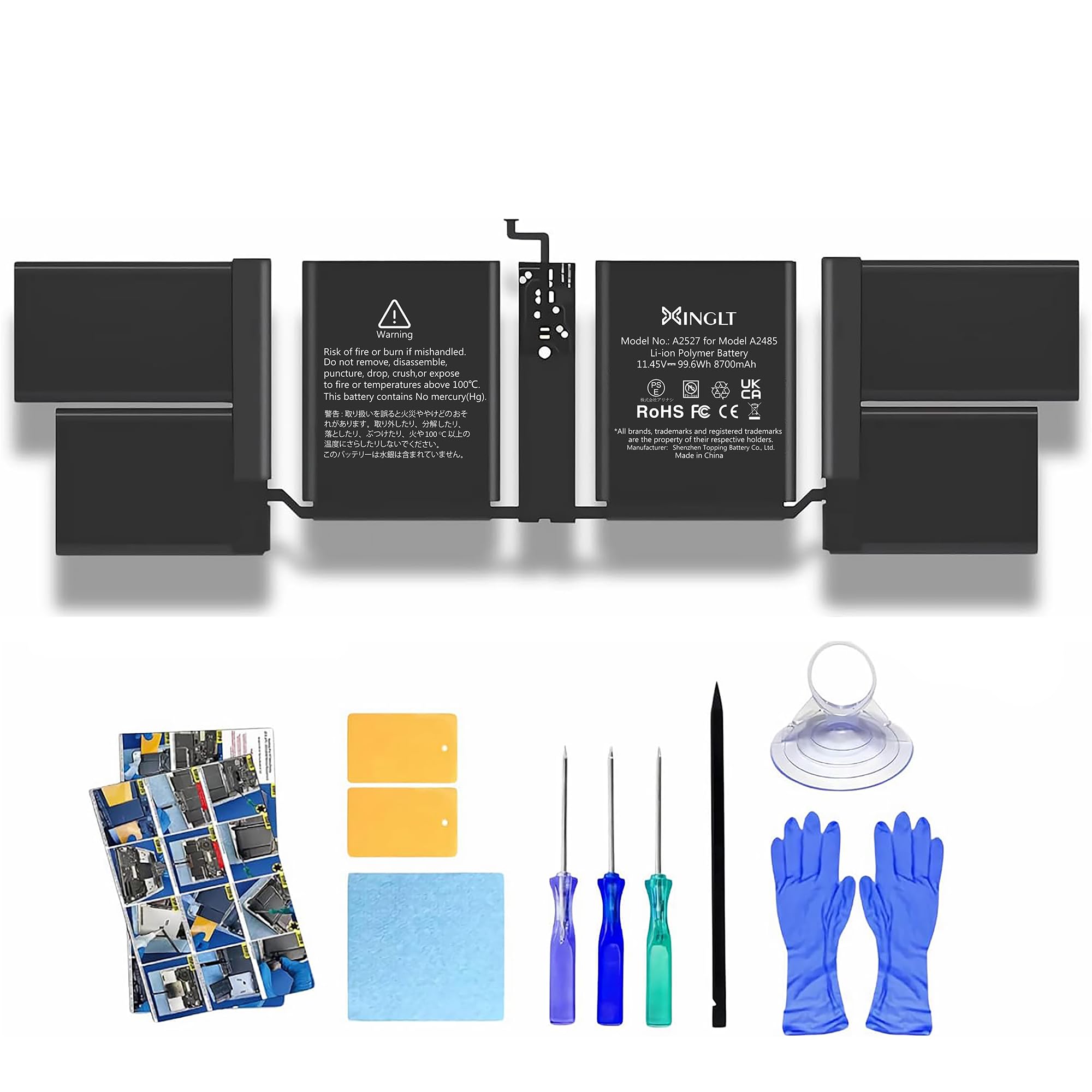 Xinglt Batteria A2485 Sostitutiva per MacBook Pro 16" (2021)