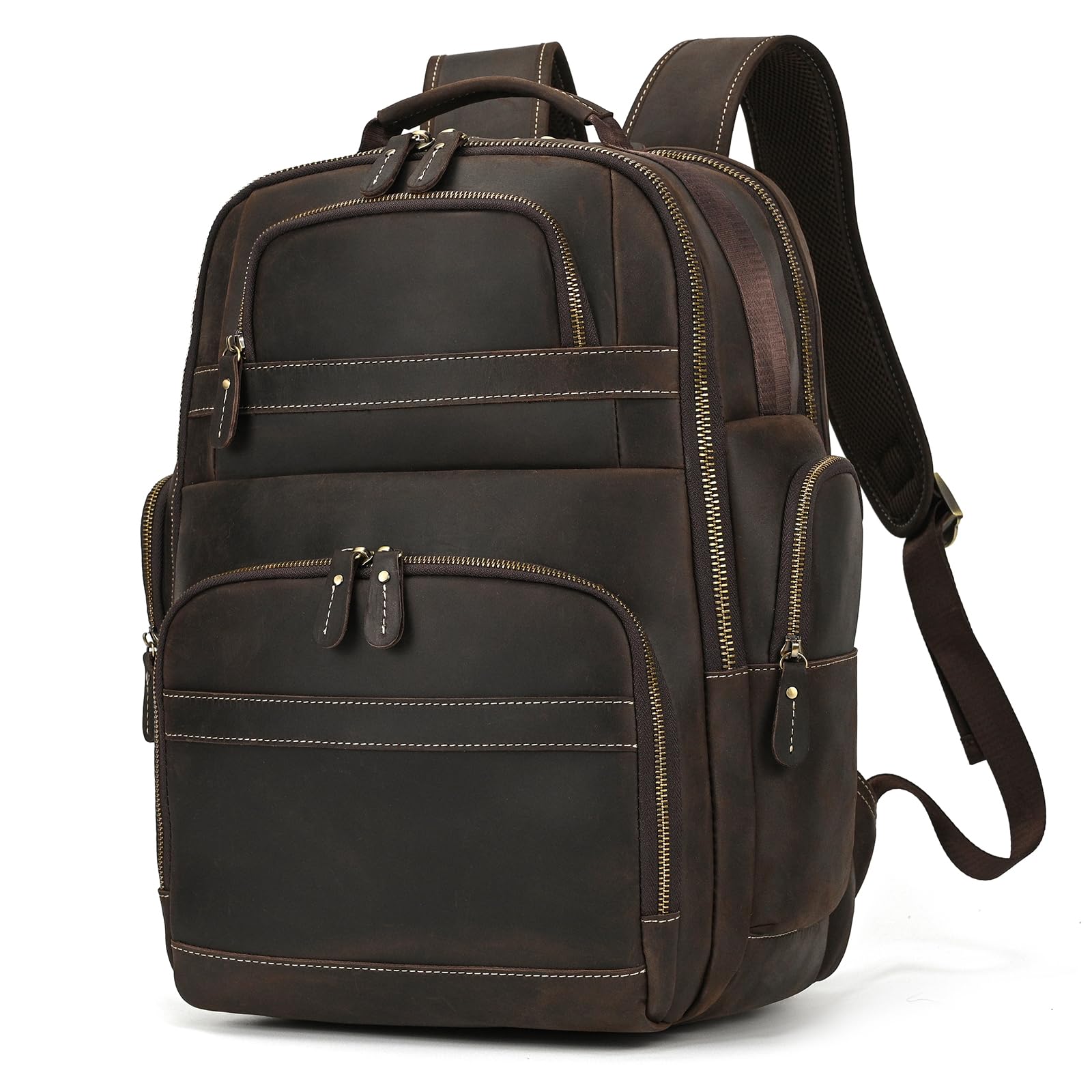 Zaino Business Grande in Pelle per Laptop 15,6 Pollici