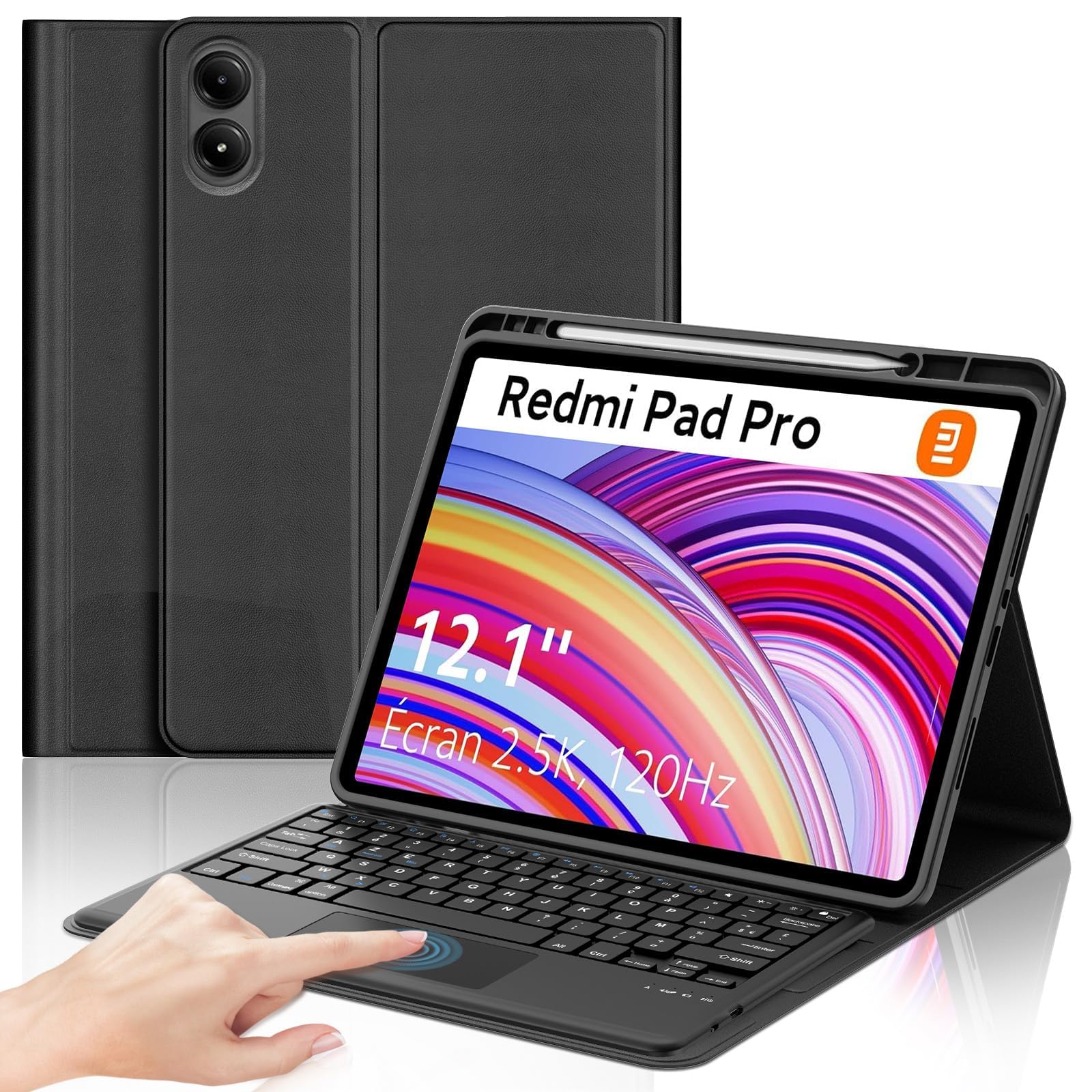 Iveoppe Cover Redmi Pad Pro 12.1 con Tastiera Touchpad