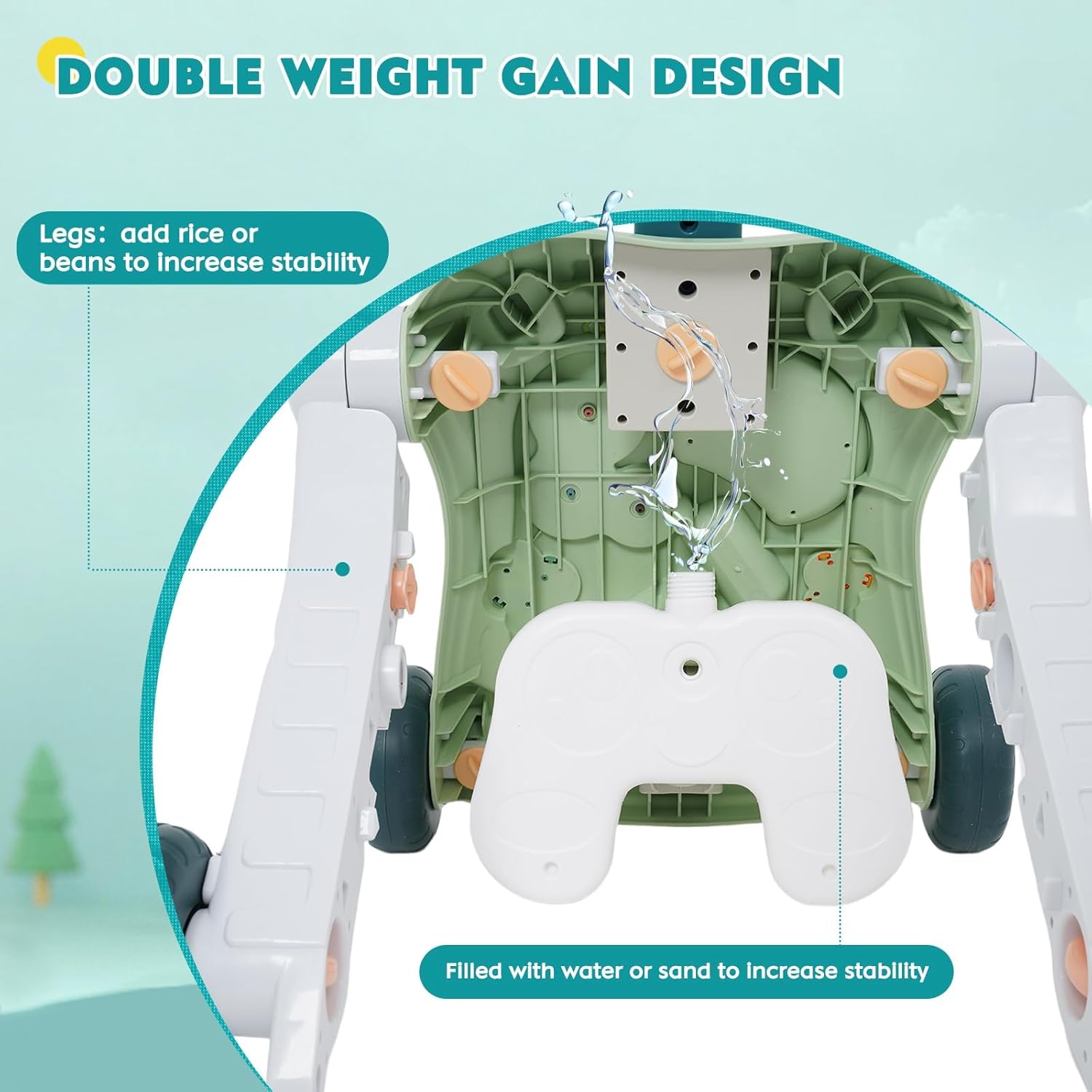 Arkyomi Girello per Bambini 6in1 con Centro Attività - immagine 7