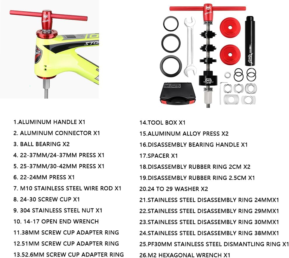 NEWFUN Kit Estrattore Movimento Centrale Bici - immagine 6