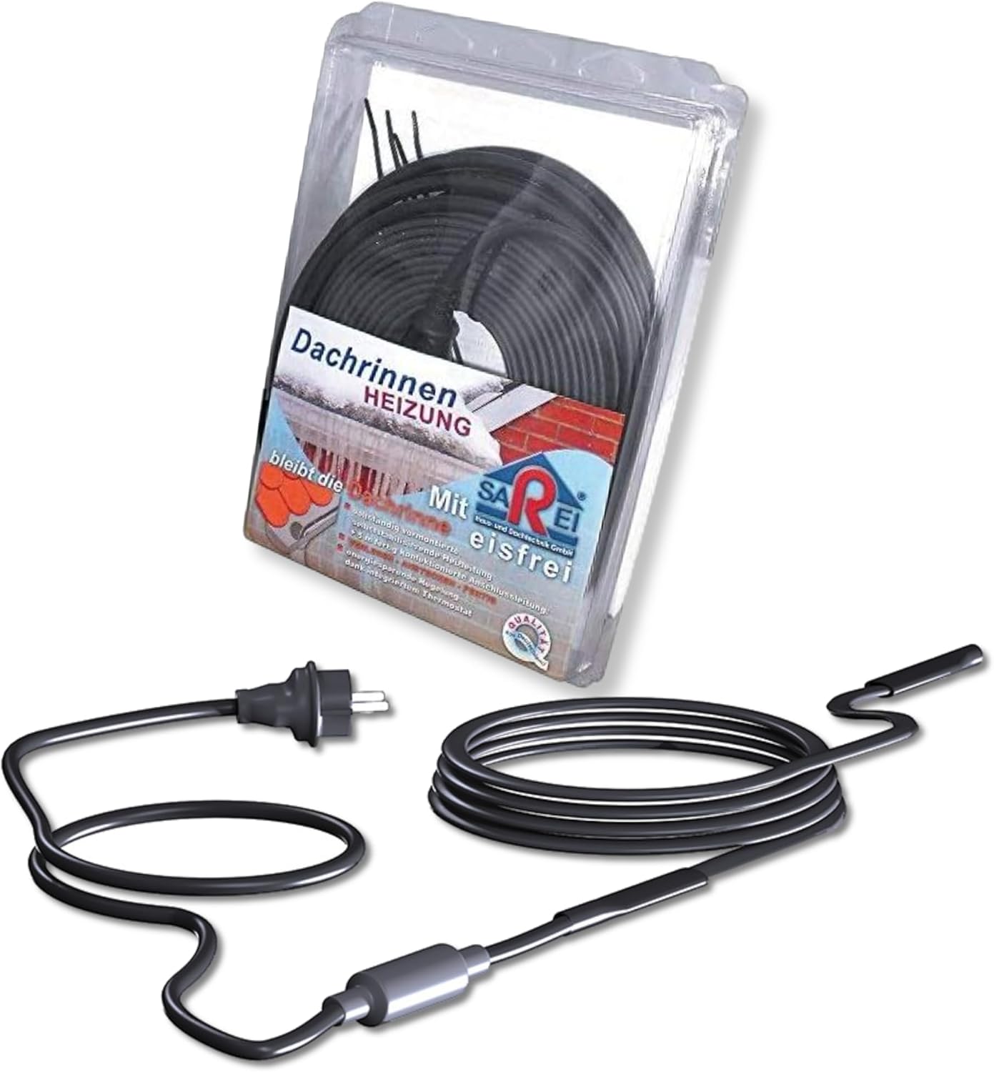Sarei Haus- und Dachtechnik - Cavo riscaldante per grondaie, 20 m