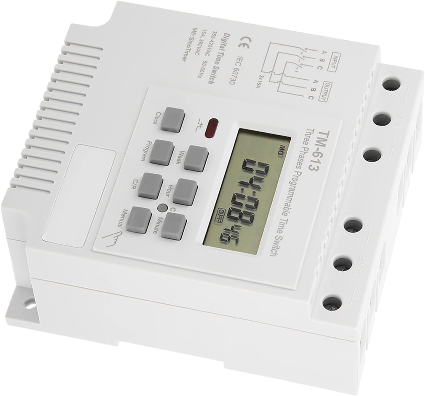 Relè Temporizzatore 380V Timer Motore Trifase Tm 163 Trifase 380V Smart ...