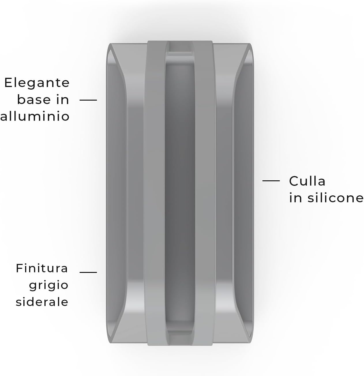 Humancentric Supporto Verticale per Laptop in Alluminio - immagine 4