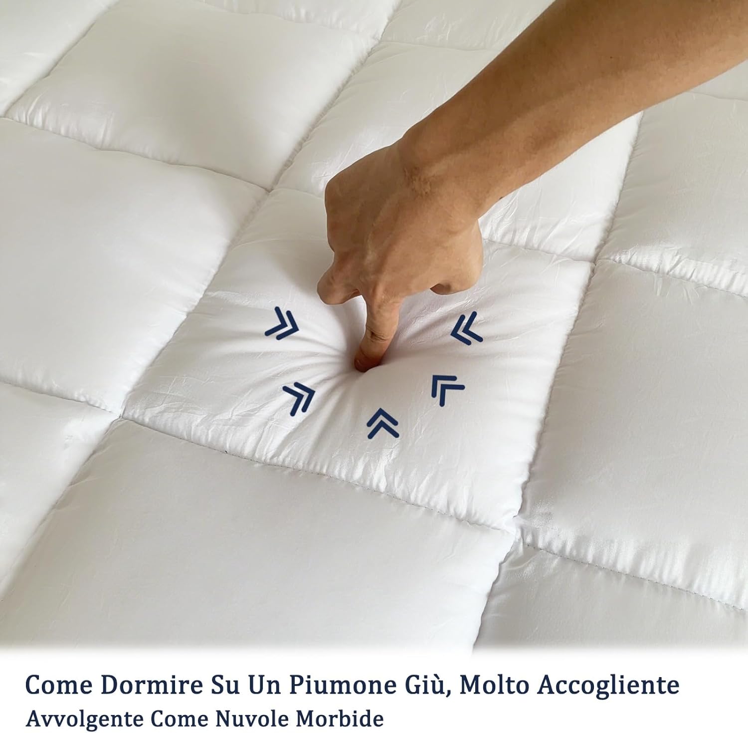 Bedecor Topper Matrimoniale 180x200cm - immagine 2