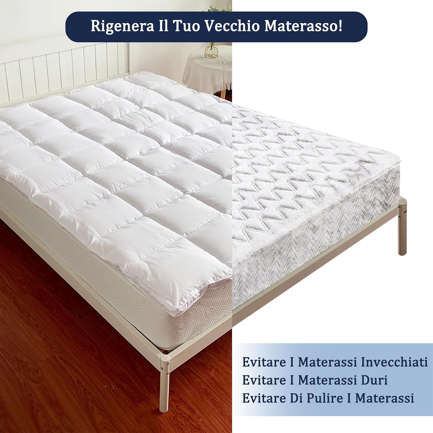 Bedecor Topper Matrimoniale 180x200cm - immagine 6