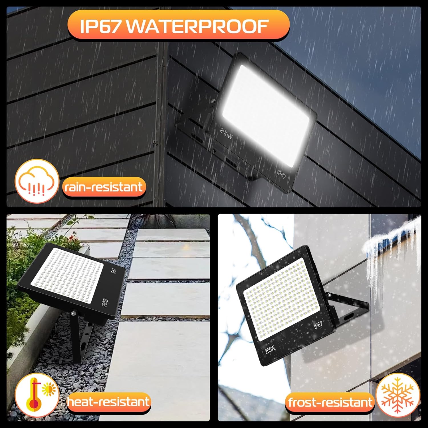 Hapylumi Faretto LED da Esterno 50W 5000LM - immagine 5