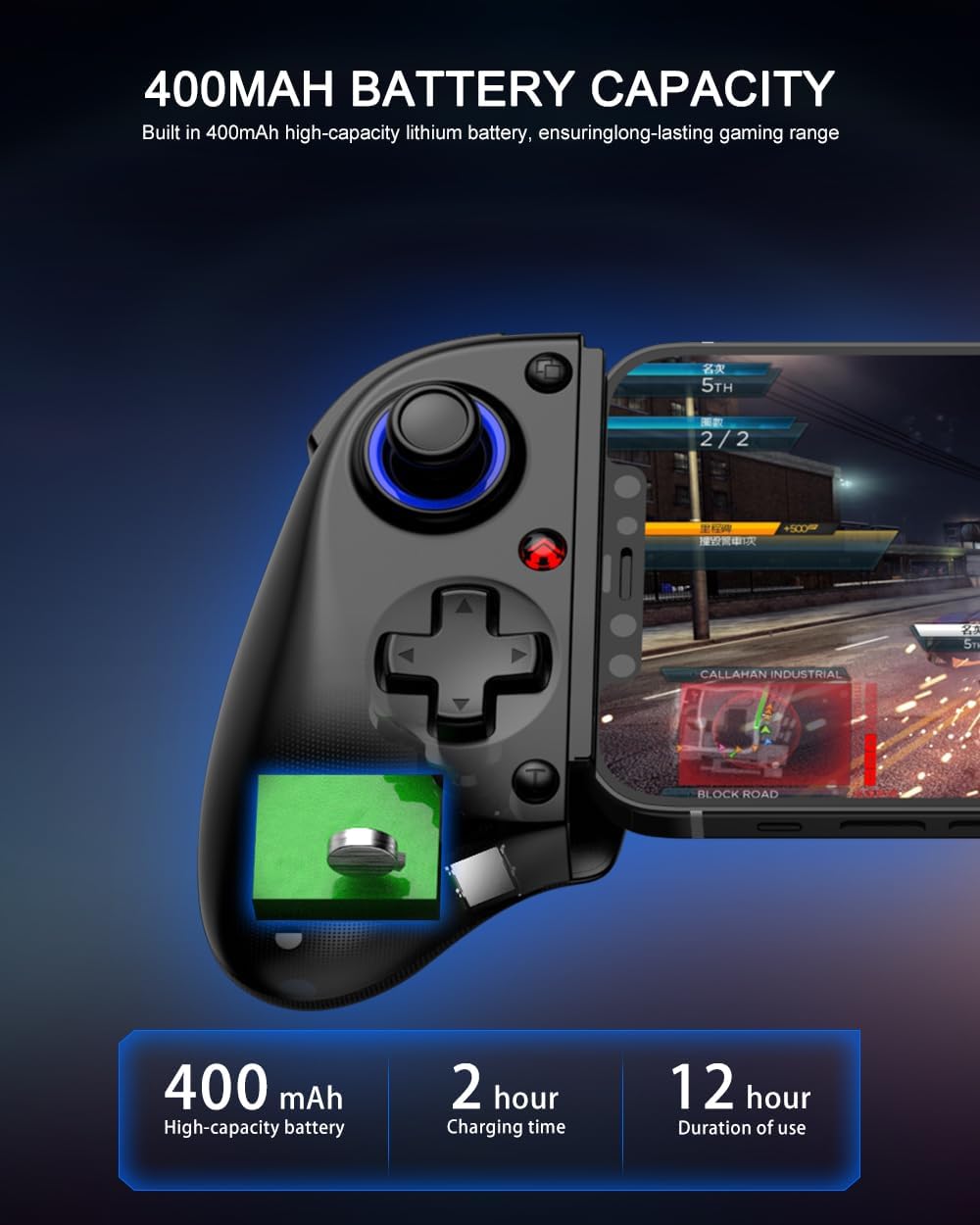 Controller Bluetooth per Nintendo Switch, iOS, Android - immagine 2