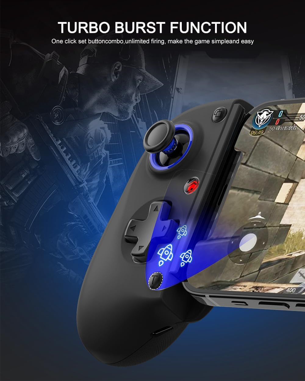 Controller Bluetooth per Nintendo Switch, iOS, Android - immagine 6