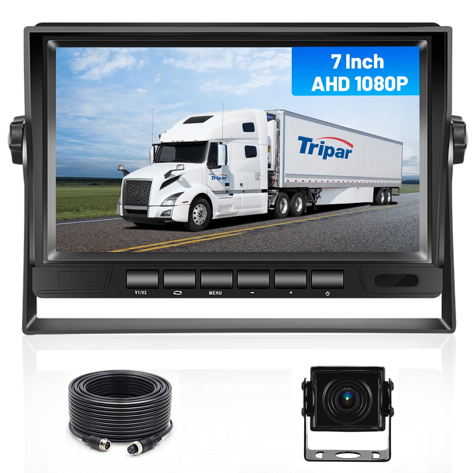Hikity AHD Kit Telecamera Retromarcia 1080P con Monitor 7''