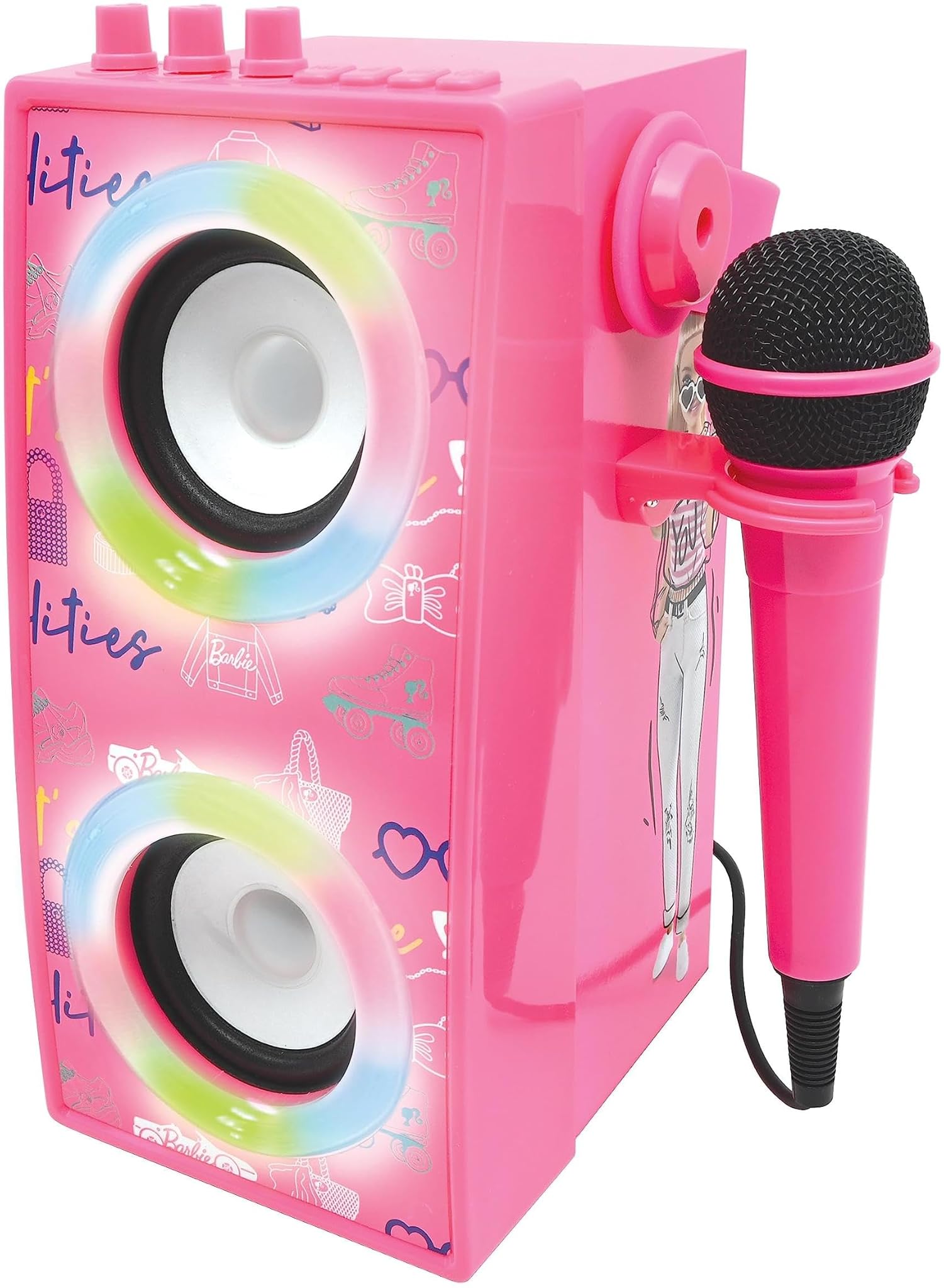 Lexibook Barbie - Altoparlante Portatile Bluetooth Luminoso