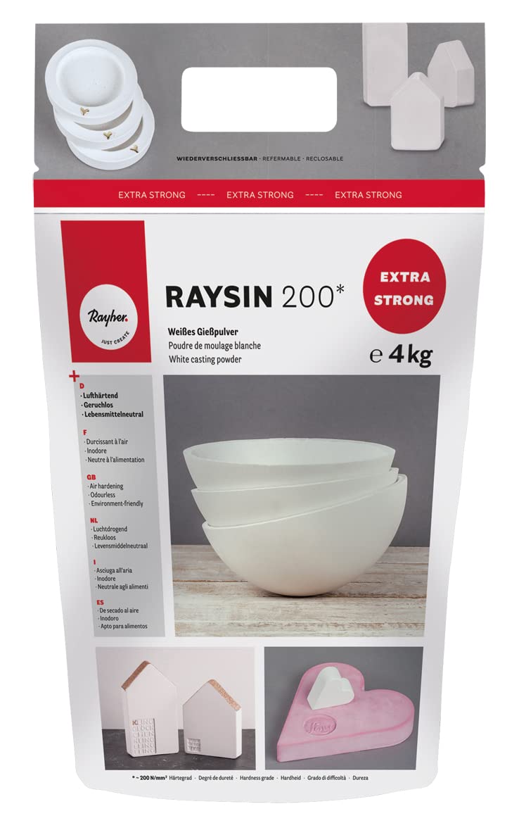 Rayher 34410102 Raysin 200 Polvere di Ceramica 4 kg